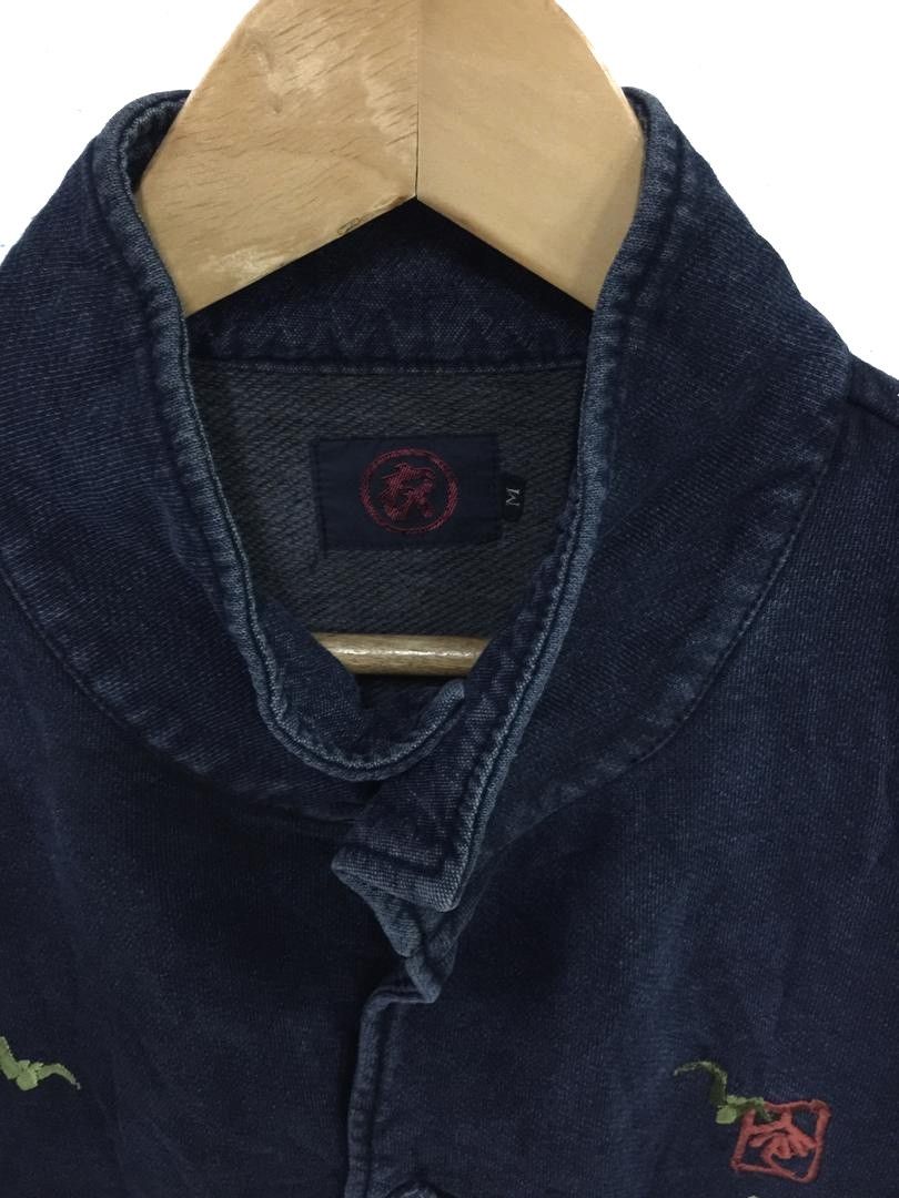 Japanese Brand Verry rare long sleeve indigo skull japanese traditional Size US M / EU 48-50 / 2 - 7 Thumbnail