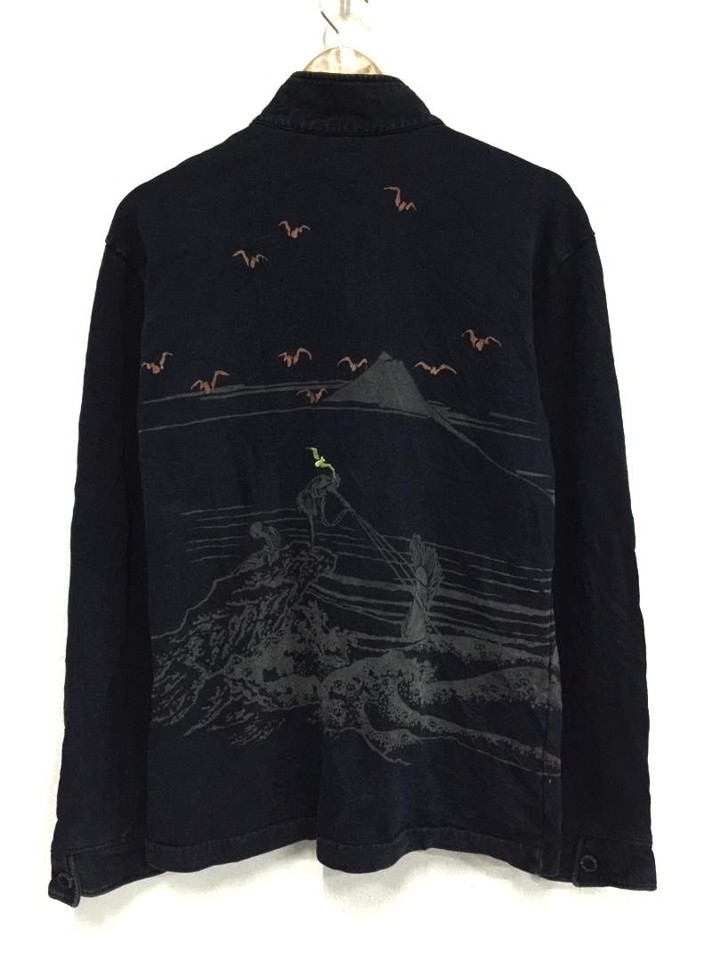 Japanese Brand Verry rare long sleeve indigo skull japanese traditional Size US M / EU 48-50 / 2 - 5 Thumbnail