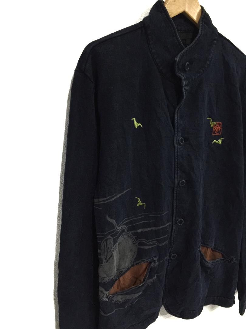 Japanese Brand Verry rare long sleeve indigo skull japanese traditional Size US M / EU 48-50 / 2 - 3 Thumbnail