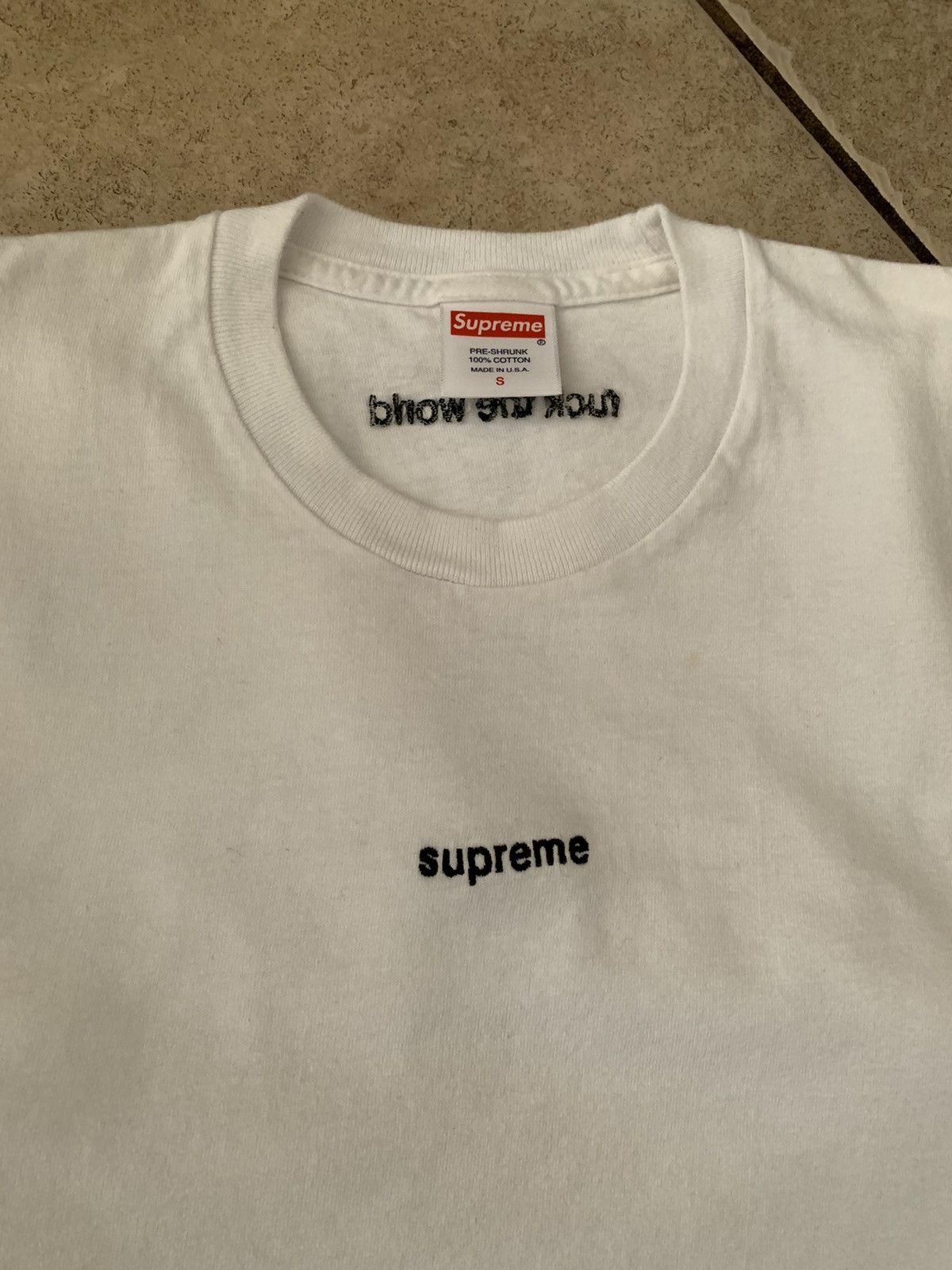 Supreme ftw tee clearance white