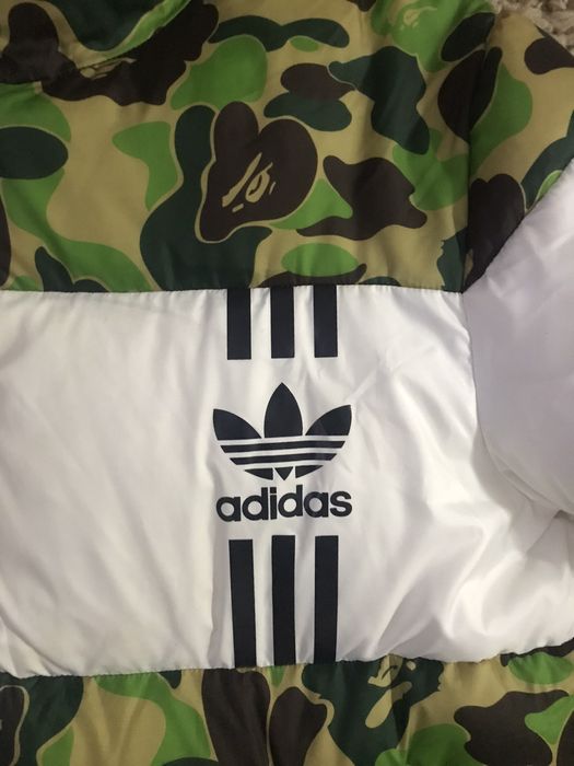 Bape x adidas abc camo discount firebird shark puffer jacket green