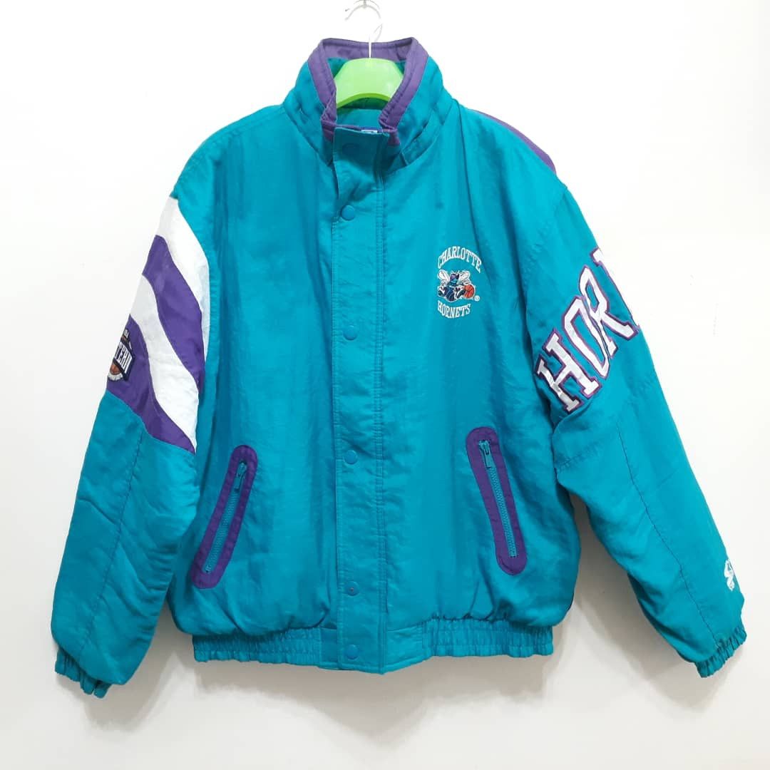 Vintage 🔥 FINAL DROP🔥 Vtg 90s CHARLOTTE HORNETS Jacket Basketball Size US M / EU 48-50 / 2 - 2 Preview