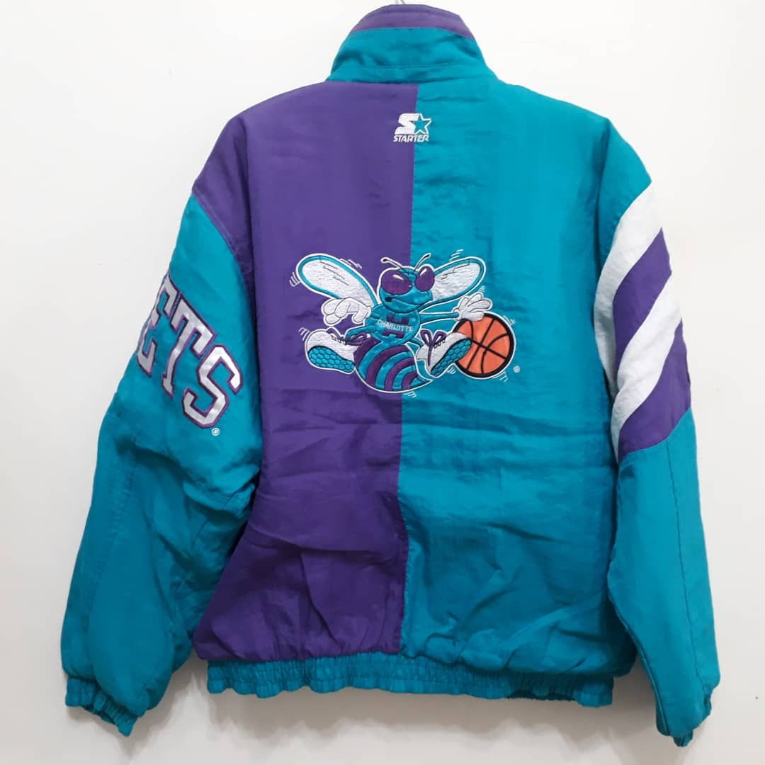 Vintage 🔥 FINAL DROP🔥 Vtg 90s CHARLOTTE HORNETS Jacket Basketball Size US M / EU 48-50 / 2 - 1 Preview