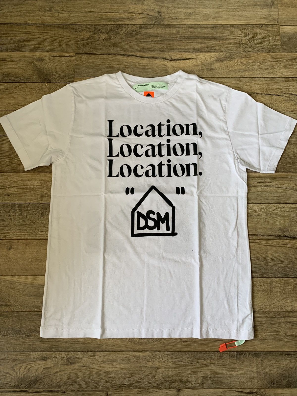 Dover Street Market Off White Off White DSM Location White Tee Grailed