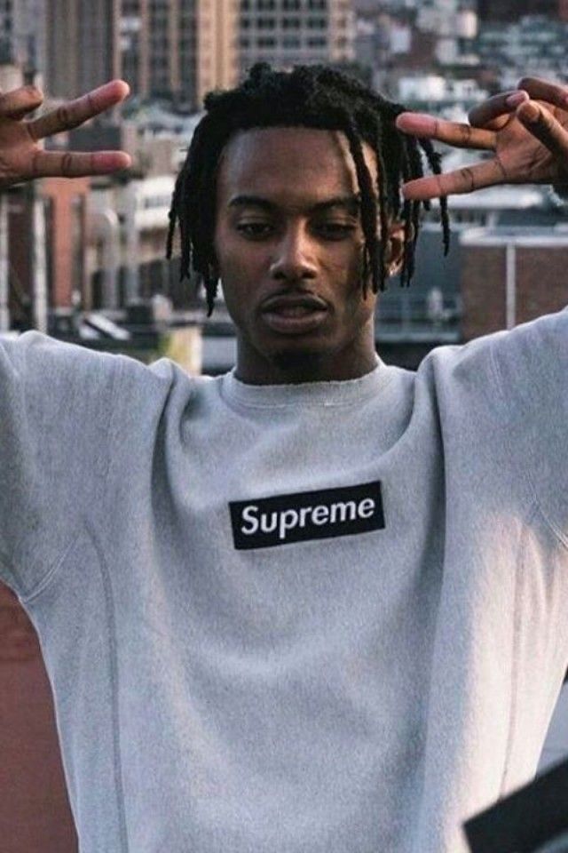 Supreme Navy Box Logo Crewneck | Grailed