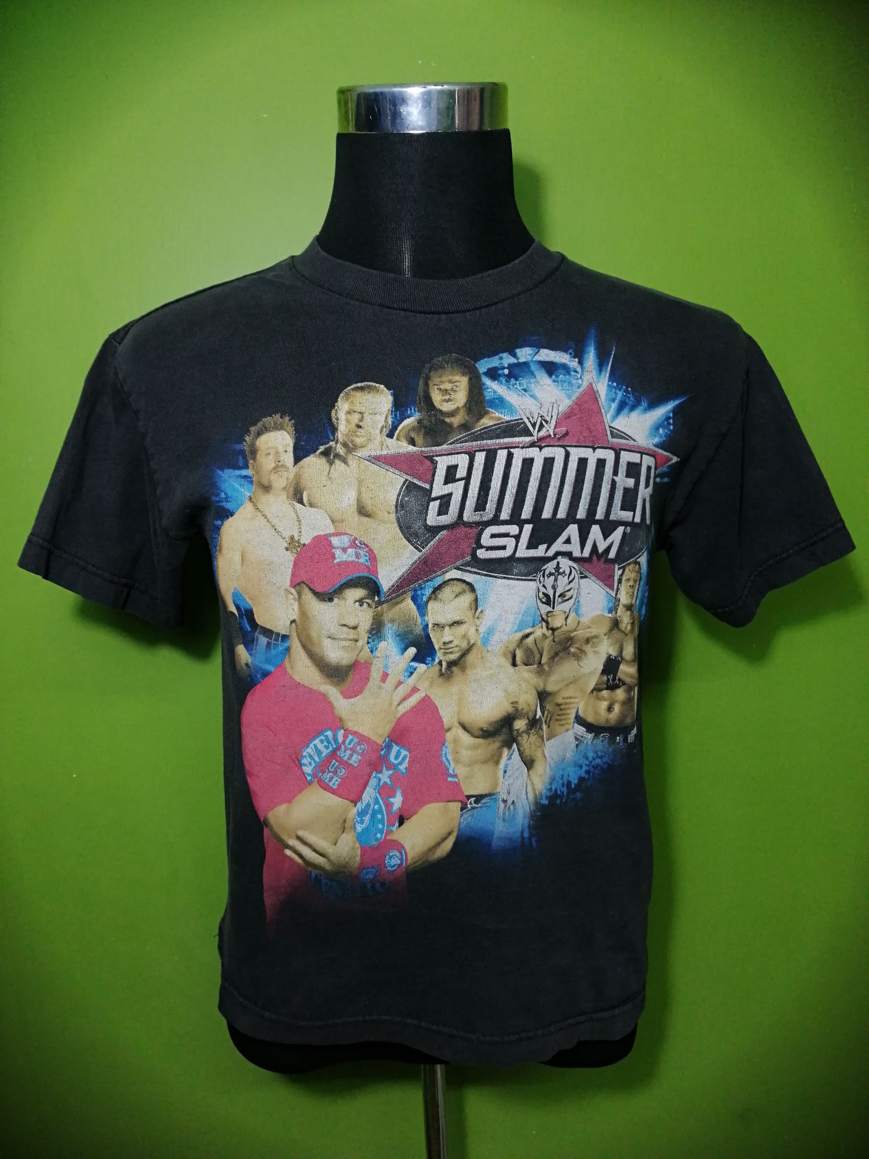 T-shirt Vintage WWE Summer Slam 1998 - Noir XL - Undertaker & Stone Cold