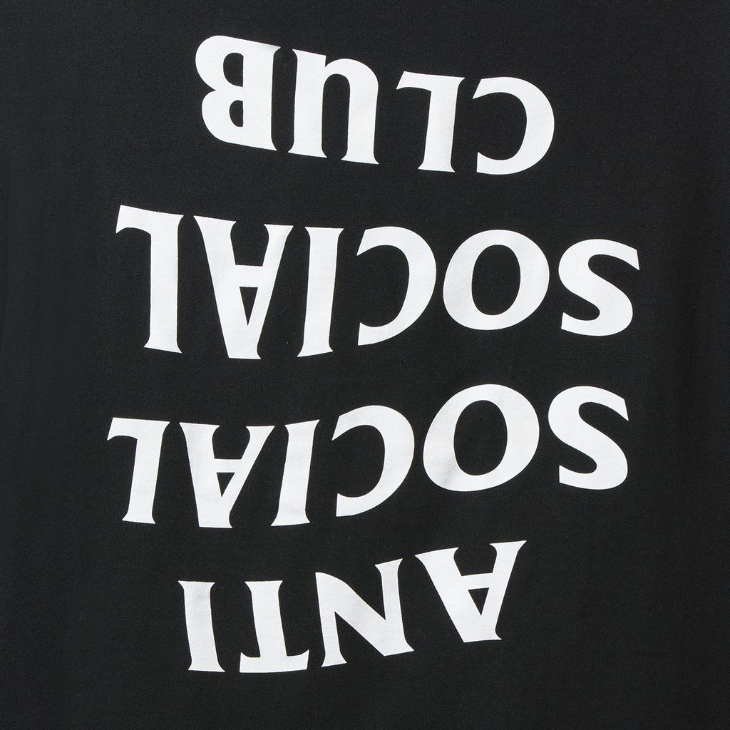Anti Social Social Club SS19 ASSC White Logo Blacked Out Black Long Sleeve Tee LS Size US M / EU 48-50 / 2 - 3 Thumbnail