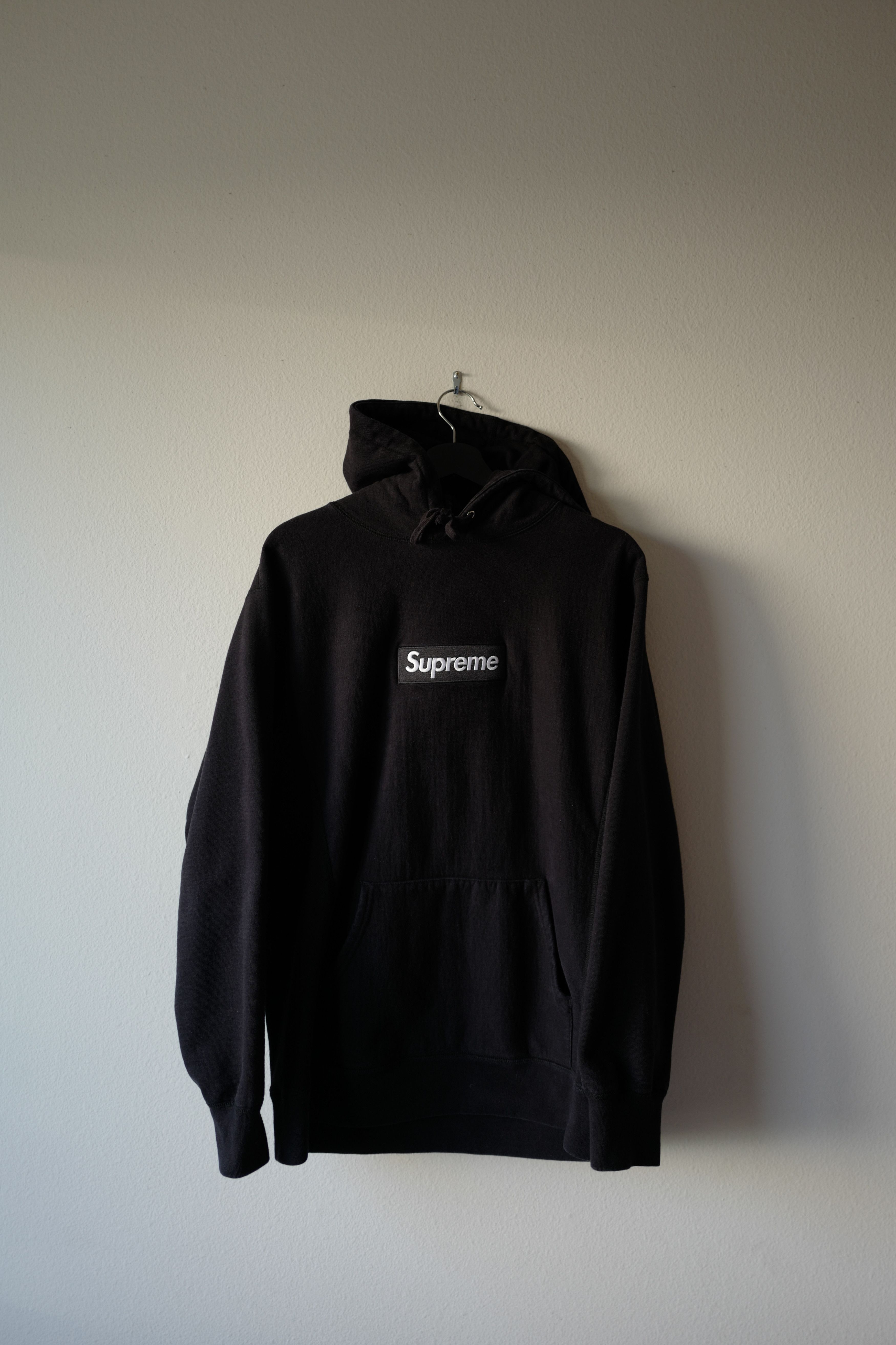 image of F/w 2016 Supreme Black Box Logo Hoodie, Men's (Size XL)