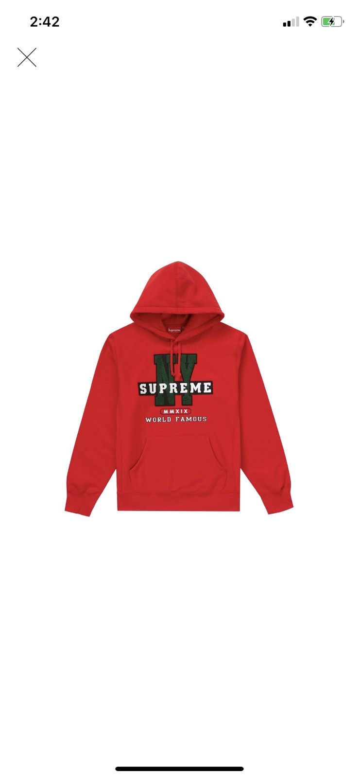 Supreme ny hoodie discount