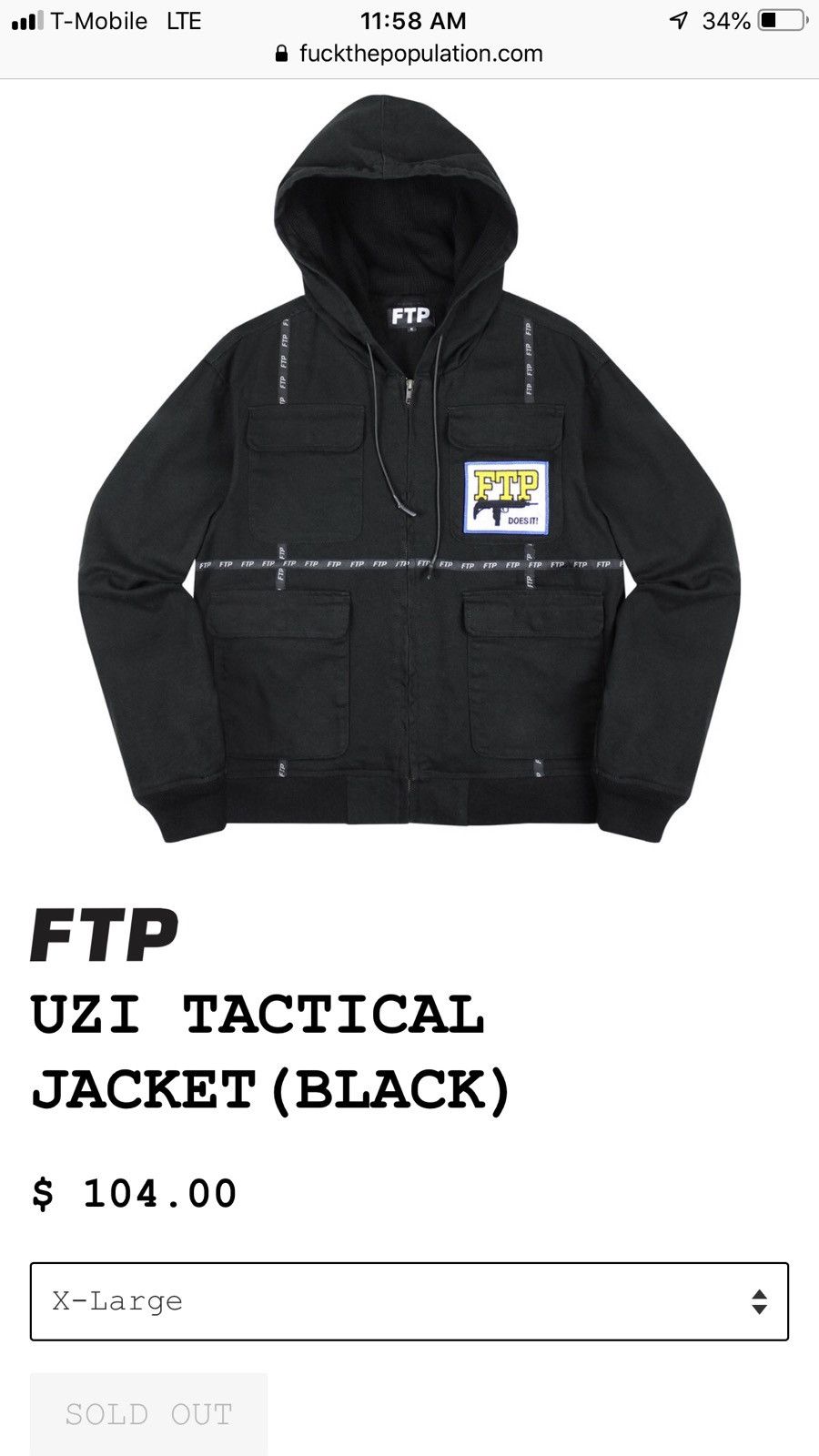 FTP 迷彩ジャケット　Uzi tactiacl jacket FTP 迷彩ジャケット Uzi tactiacl jacket FTP Uzi Tactical Jacket