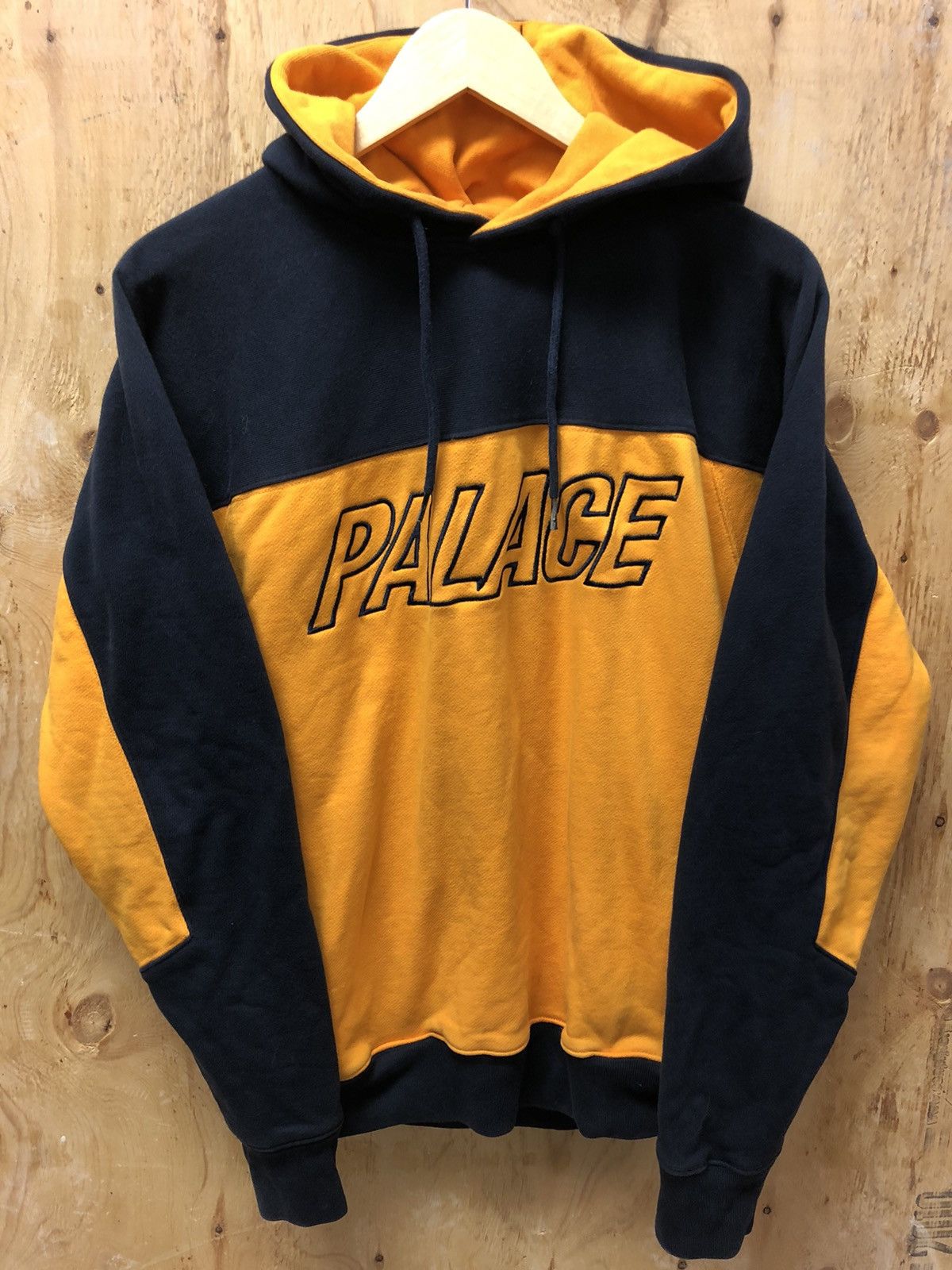Palace space hoodie orange navy