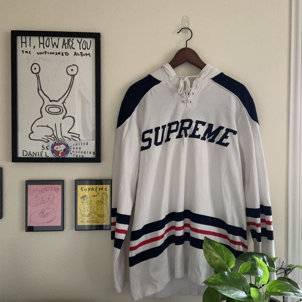 Supreme Supreme Hooded Hockey Jersey Top SS15 Box Logo Rare Grailed