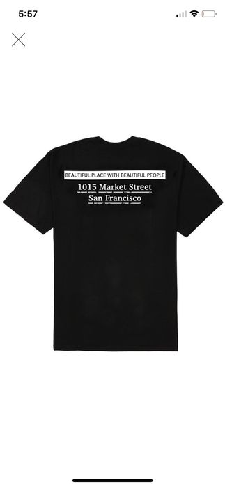 Sf box hot sale logo tee supreme