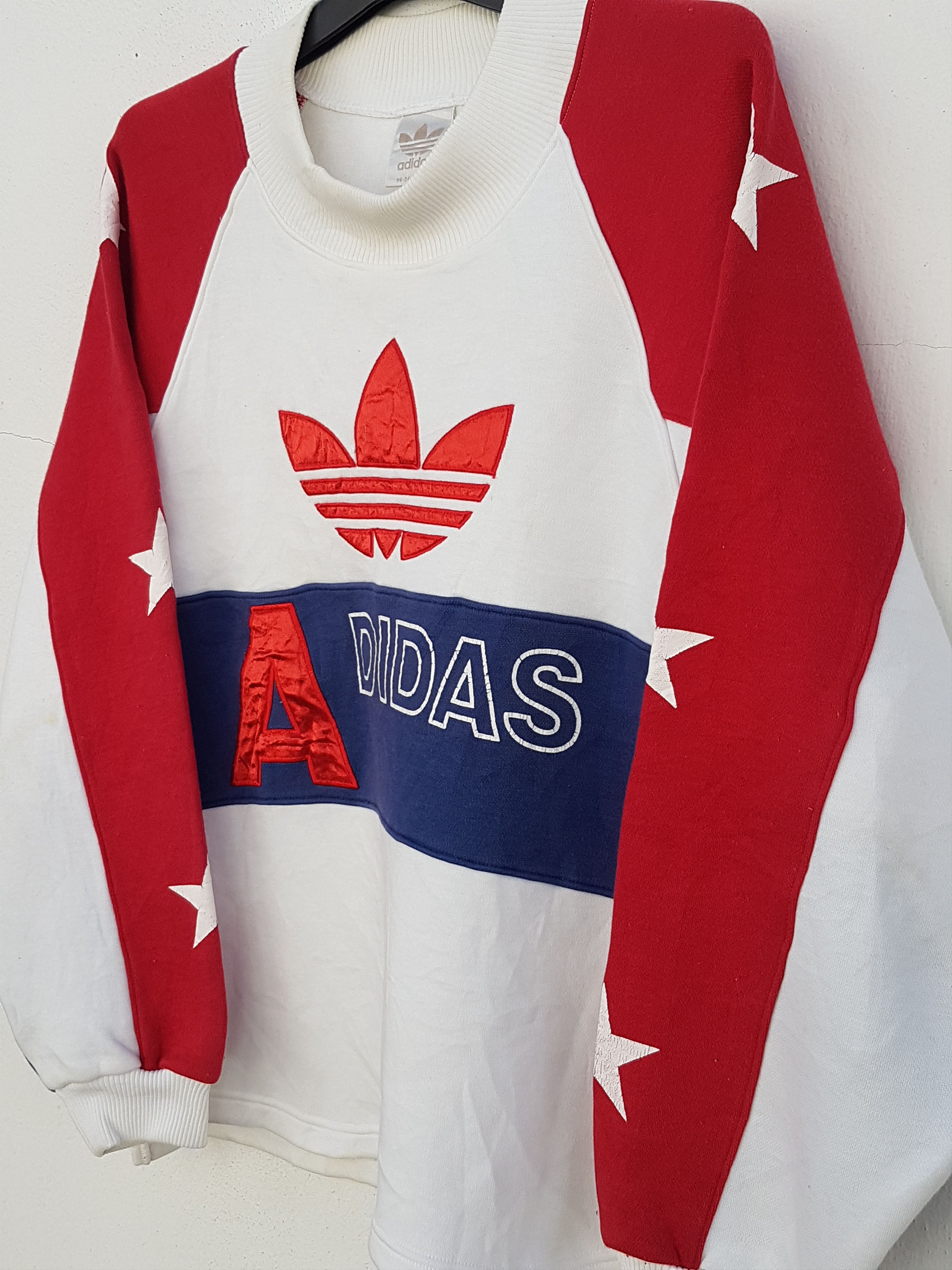 Adidas Vintage Vintage 90s Adidas sweatshirt hip hop stripe star Grailed