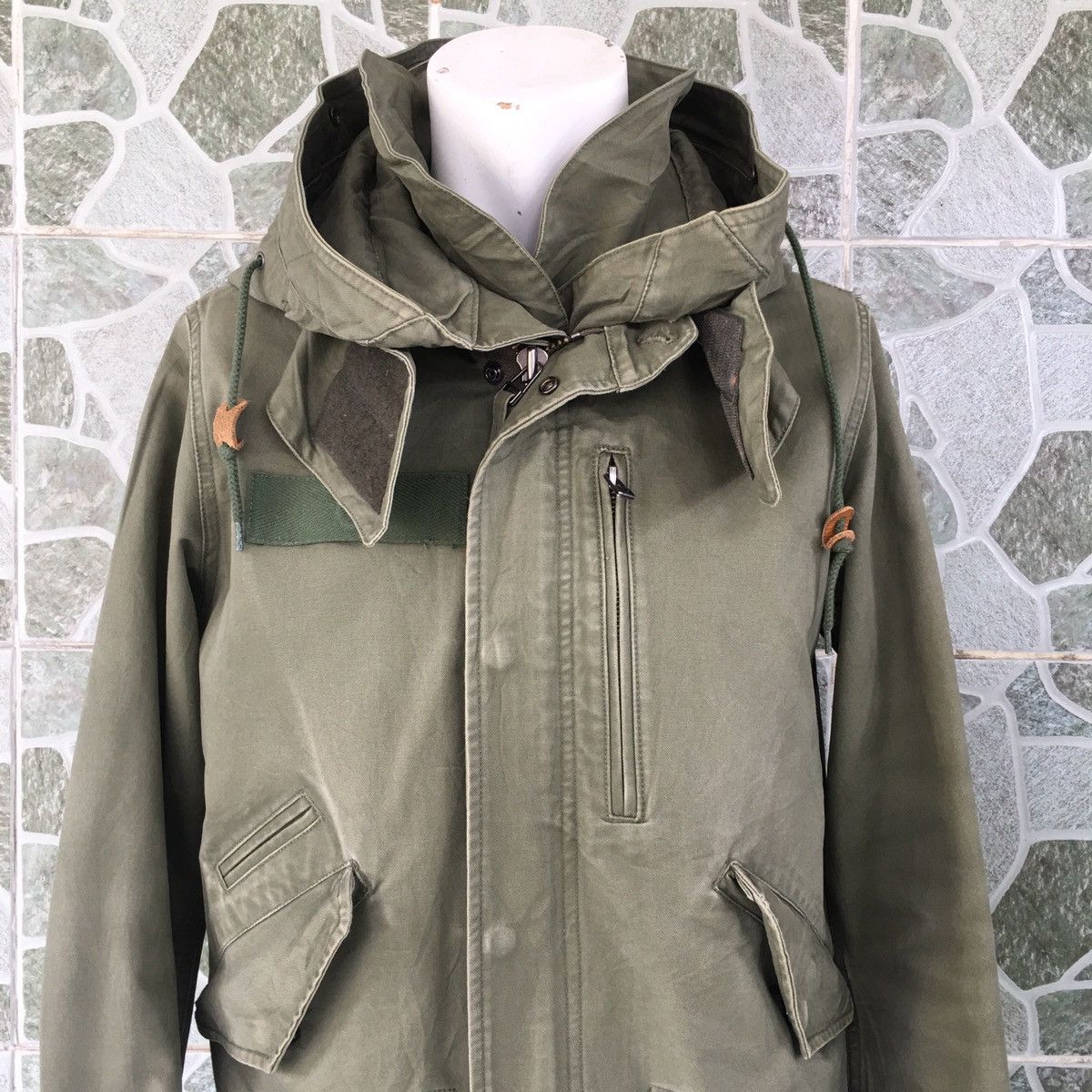 HARE HARE Olive Green Hoodie Parka Streetwear Size US S / EU 44-46 / 1 - 5 Thumbnail