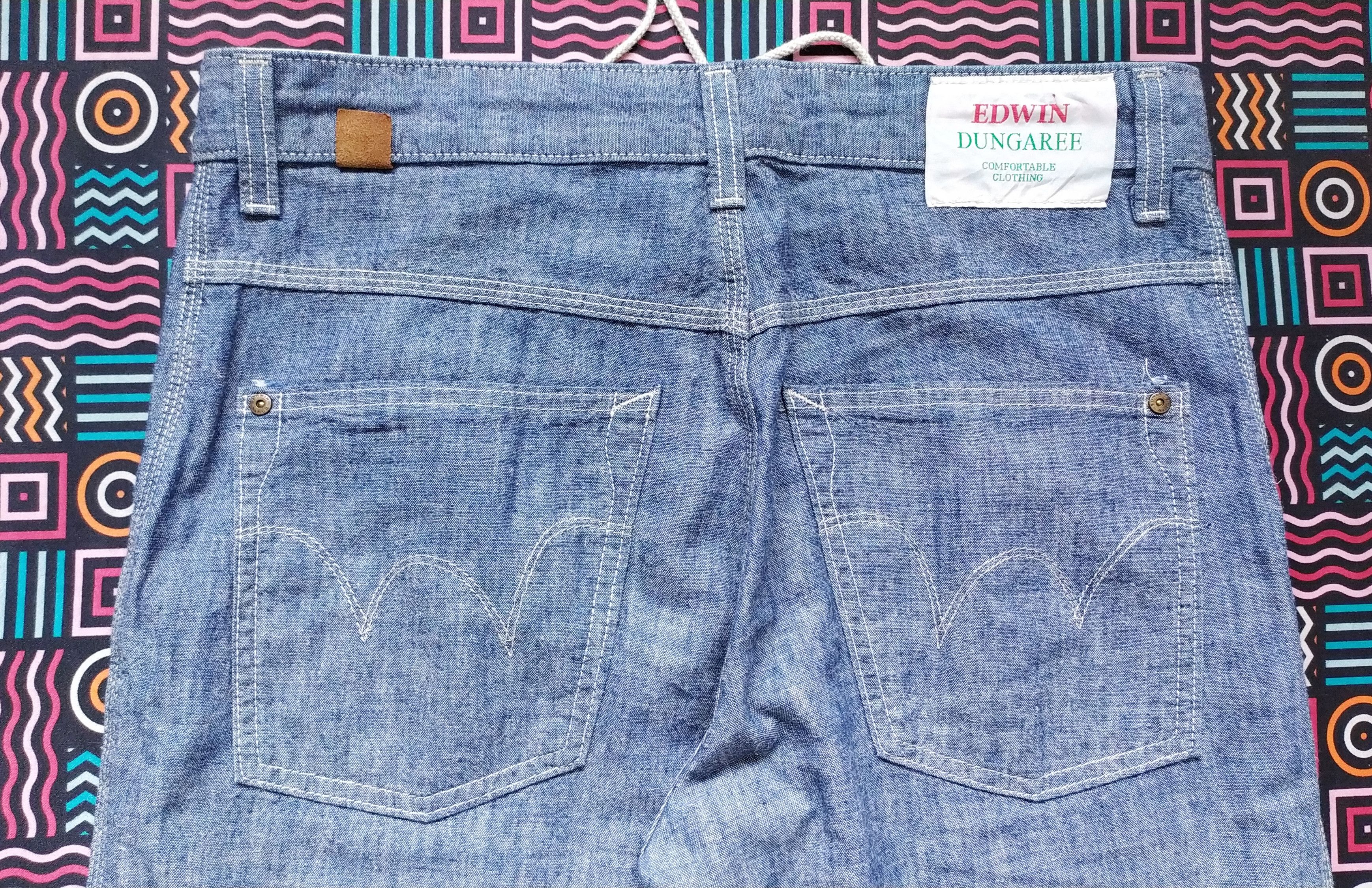 If Six Was Nine EDWIN Dungaree Japanese Brand Trouser Pant size L Size US 34 / EU 50 - 6 Thumbnail