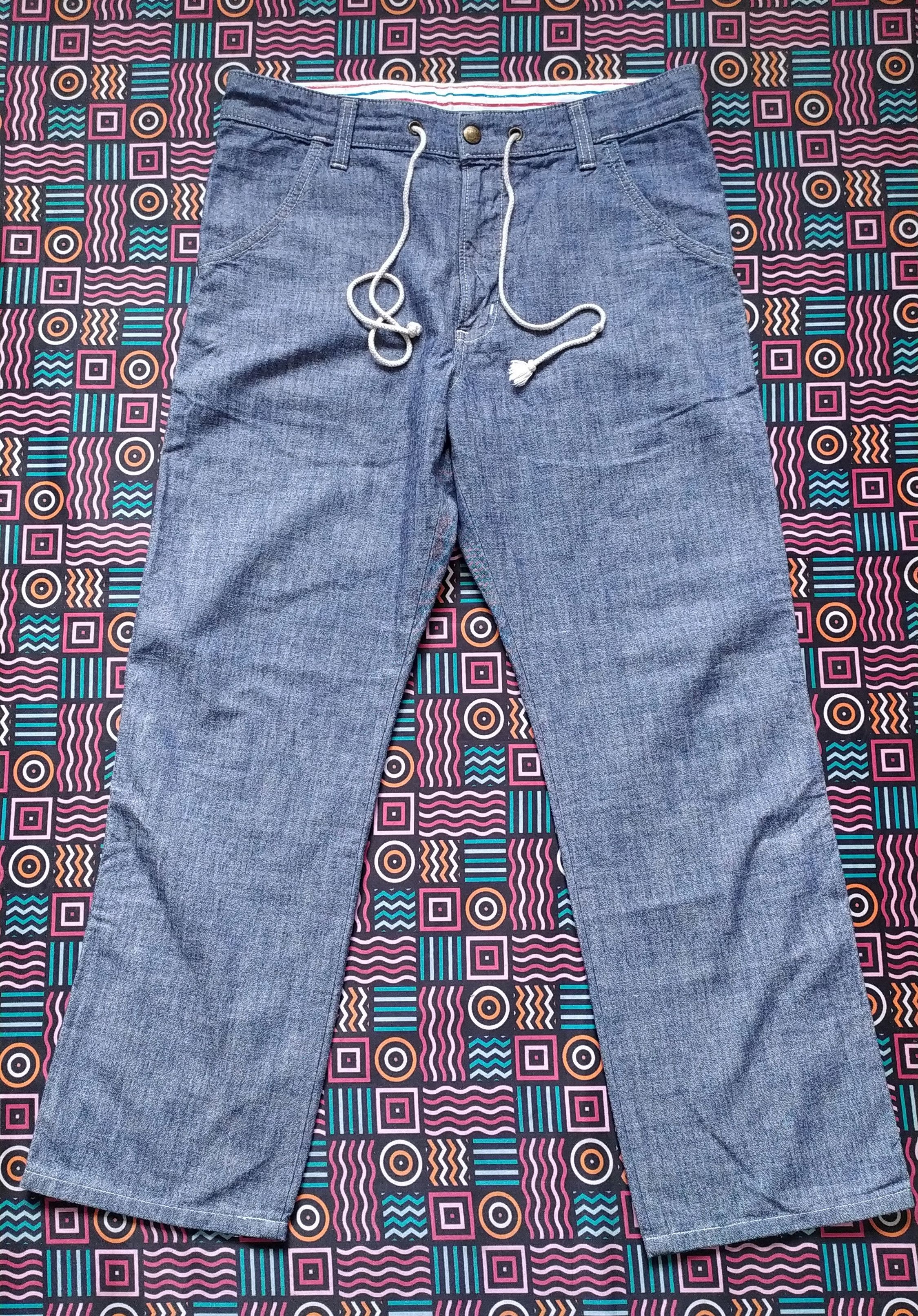 If Six Was Nine EDWIN Dungaree Japanese Brand Trouser Pant size L Size US 34 / EU 50 - 3 Thumbnail