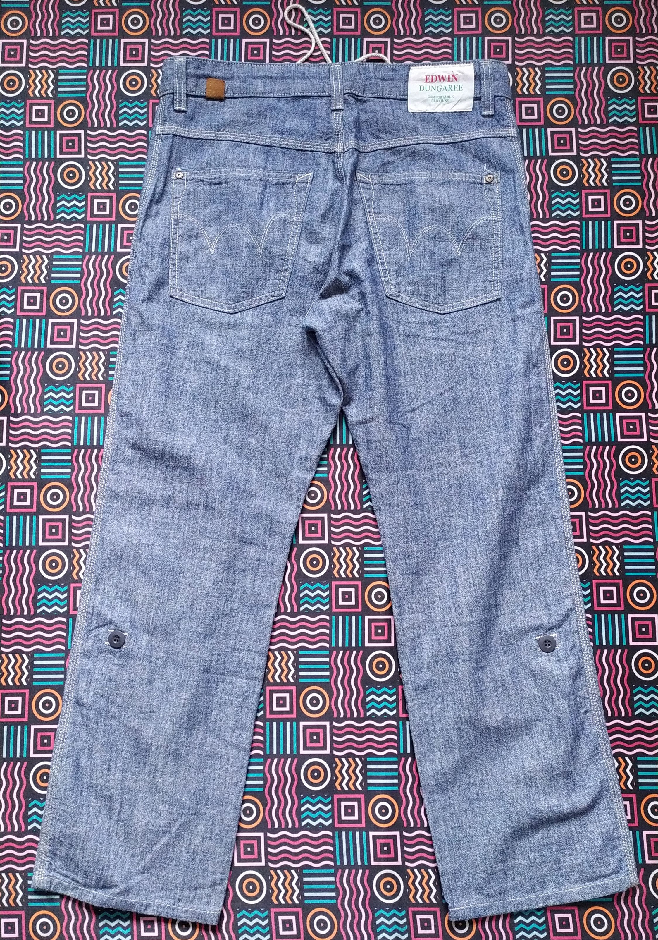 If Six Was Nine EDWIN Dungaree Japanese Brand Trouser Pant size L Size US 34 / EU 50 - 4 Thumbnail