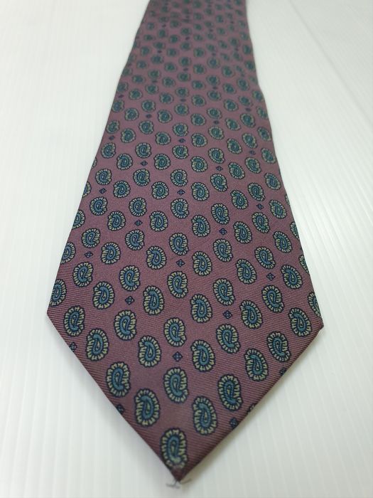 Daks London DAKS Small Paisley Pattern Silk Ties Men's Necktie | Grailed