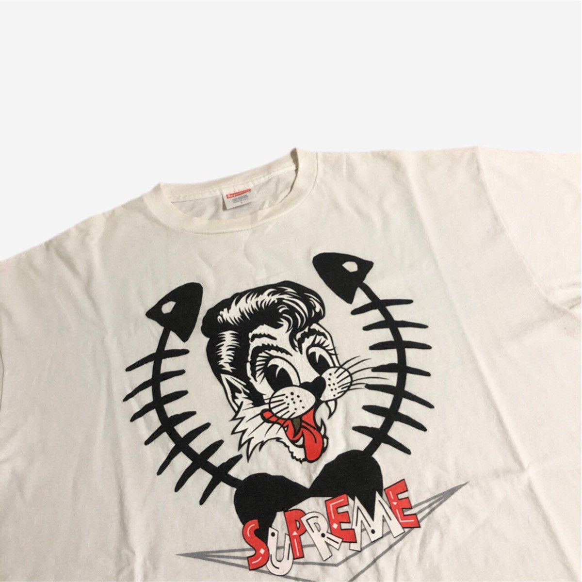 Supreme 2003 Supreme Stray Cats Tee White | Grailed