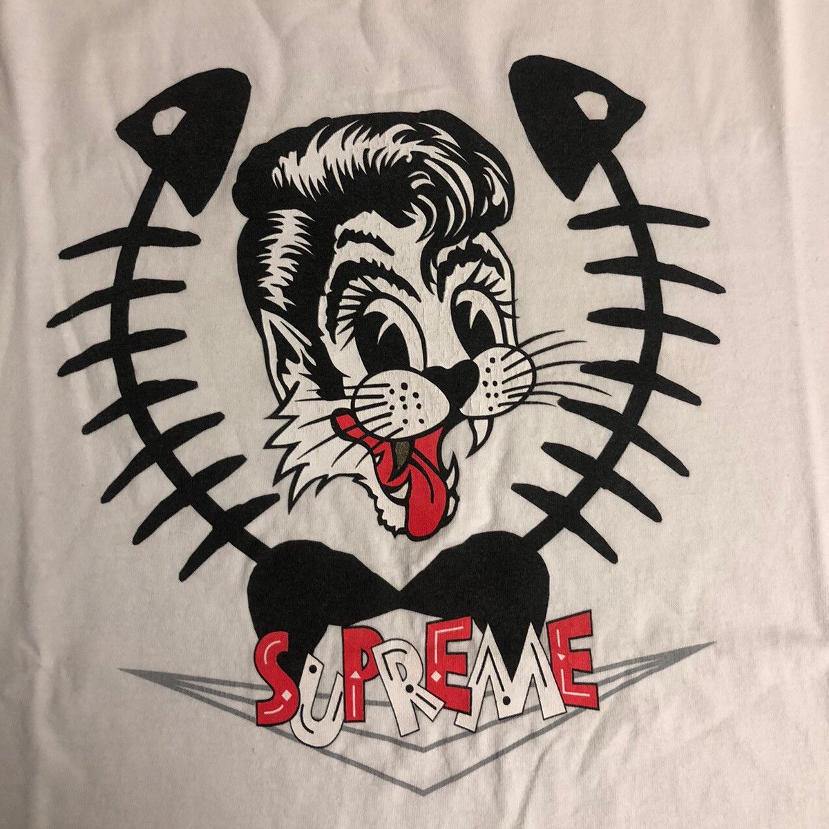 Supreme 2003 Supreme Stray Cats Tee White | Grailed