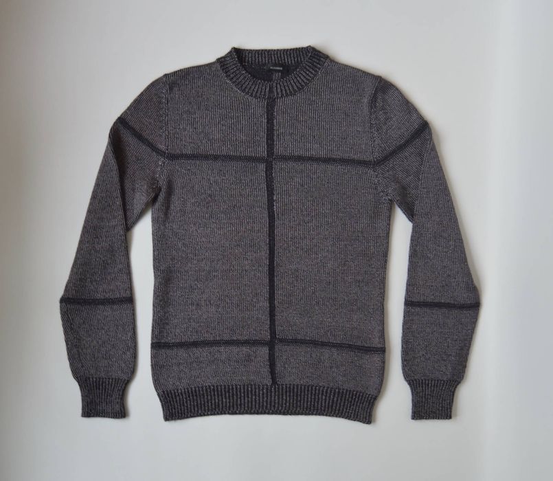 Raf Simons Jil Sander by Raf Simons AW07 Metallic Weave Runway Sweater ...