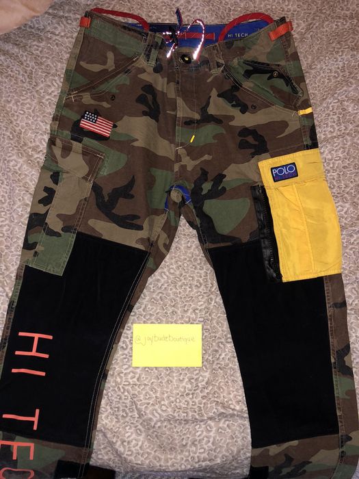 Polo hi tech sale camo cargo pant