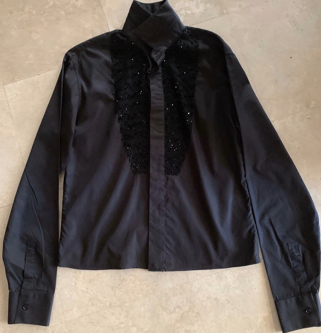 Dior × Kris Van Assche DIOR Homme by Kris Van Assche black slim fit shirt. Size US S / EU 44-46 / 1 - 5 Thumbnail