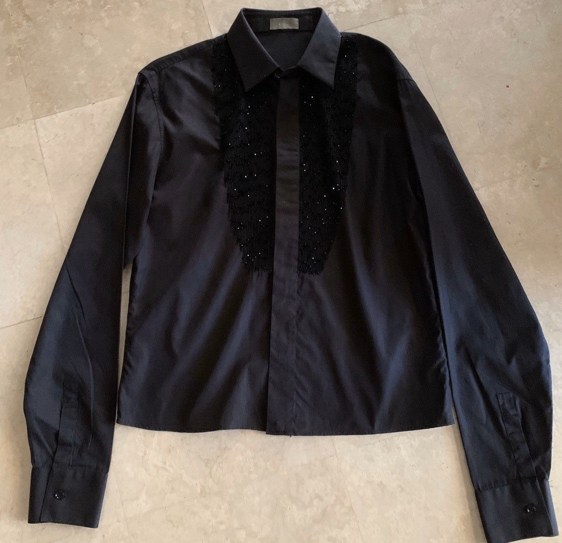 Dior × Kris Van Assche DIOR Homme by Kris Van Assche black slim fit shirt. Size US S / EU 44-46 / 1 - 2 Thumbnail