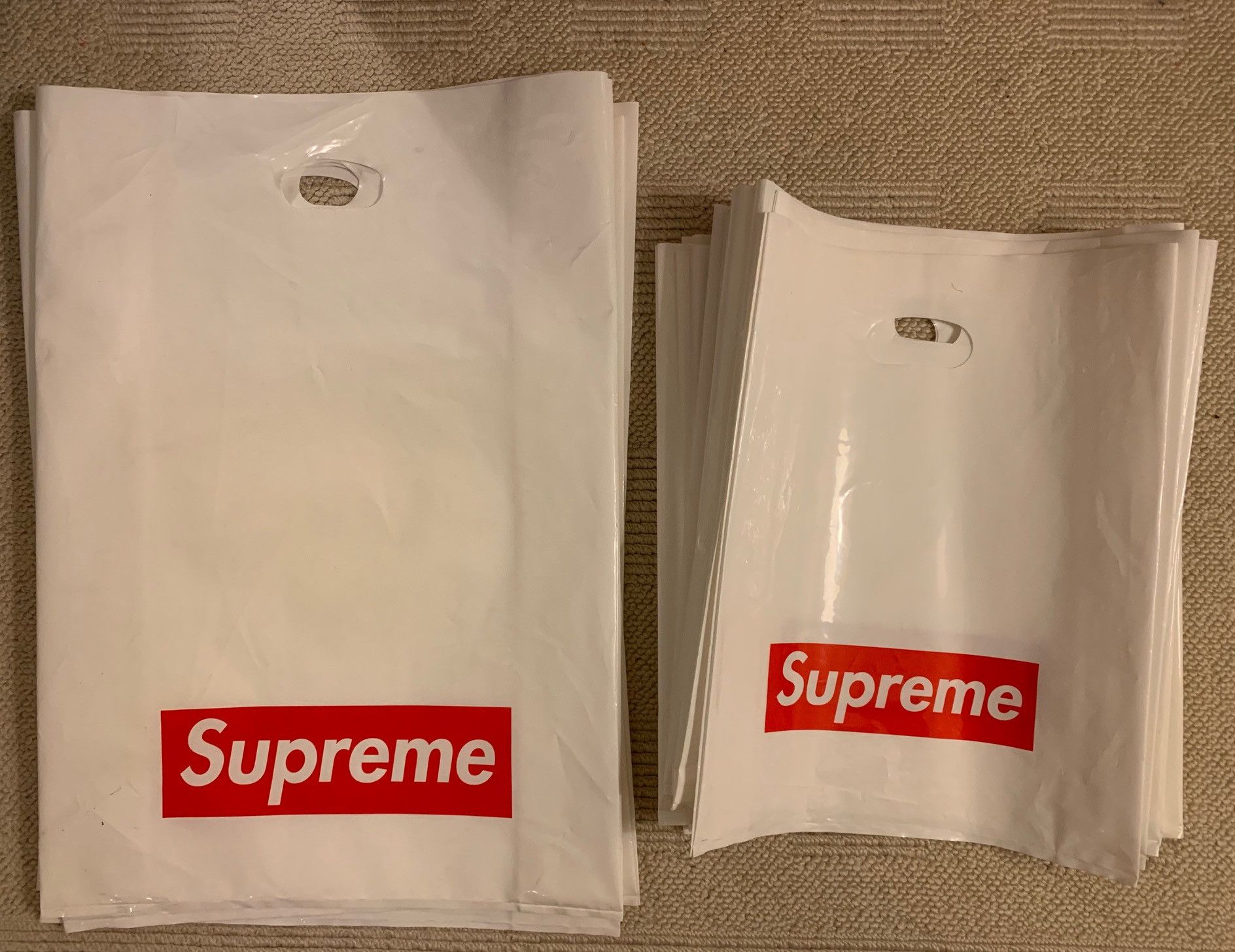 Supreme plastic bag price online