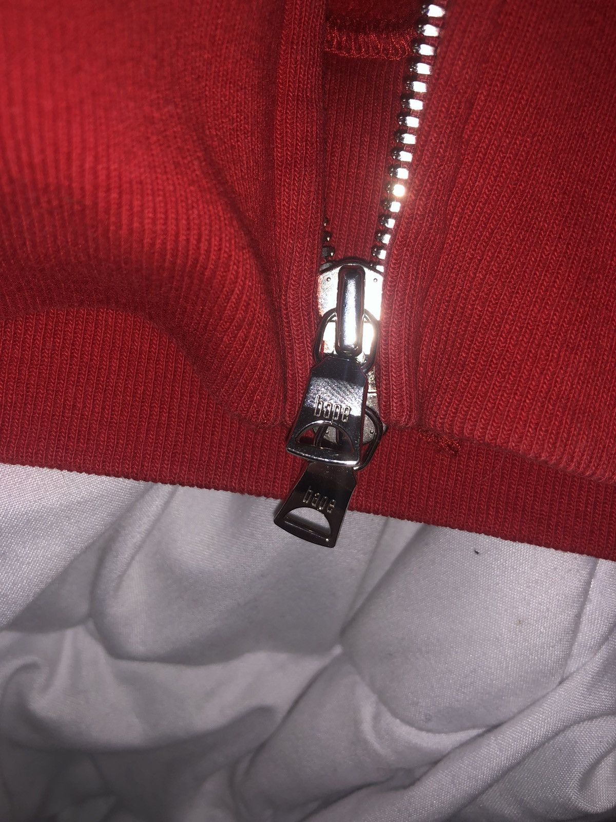 Bape Bape Baby Lisa Red Zip Hoodie | Grailed