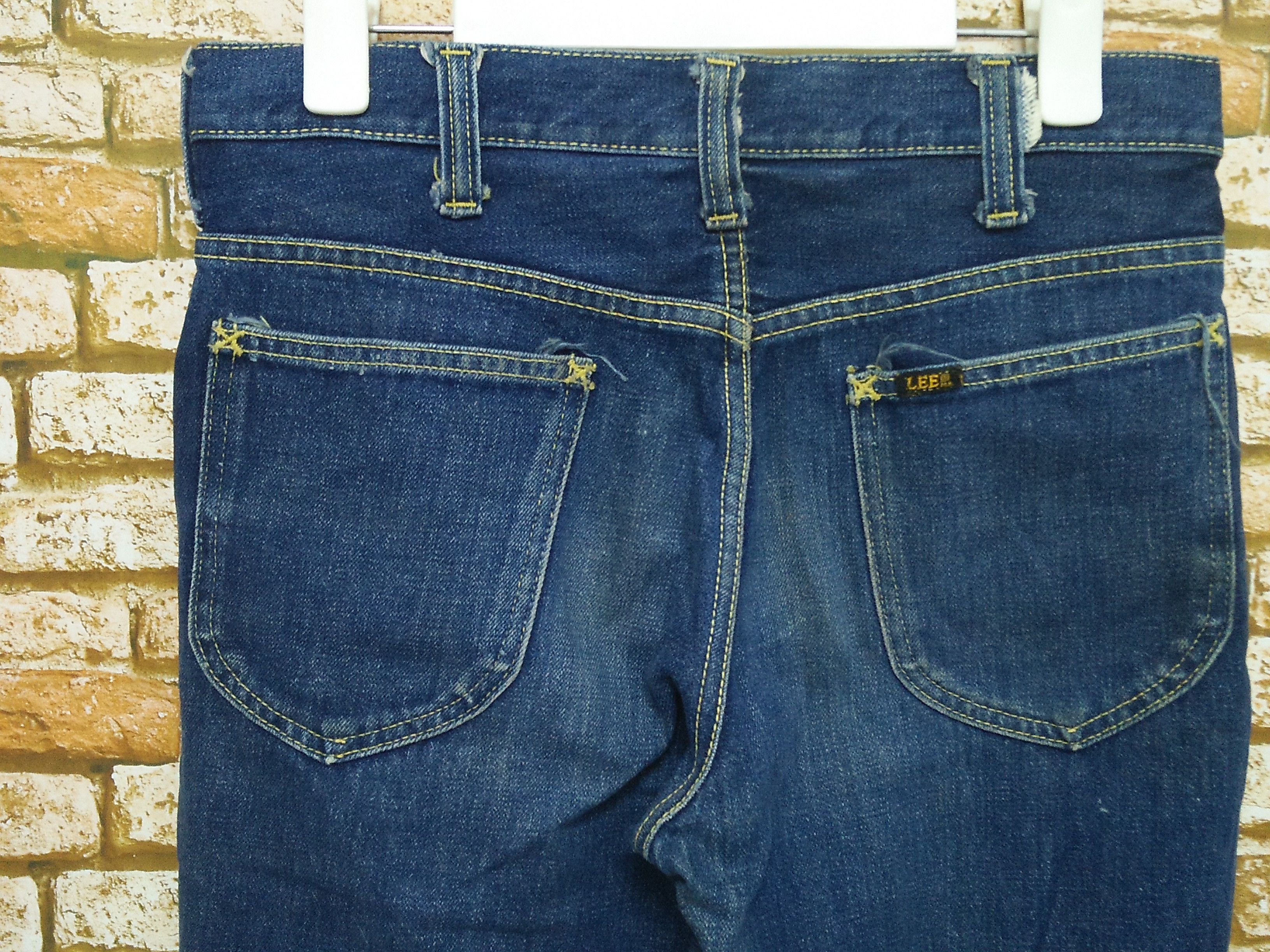 Lee × Vintage VTG 60/70s LEE 'BIG E' DENIM USA JEANS (B32) Size US 30 / EU 46 - 5 Thumbnail