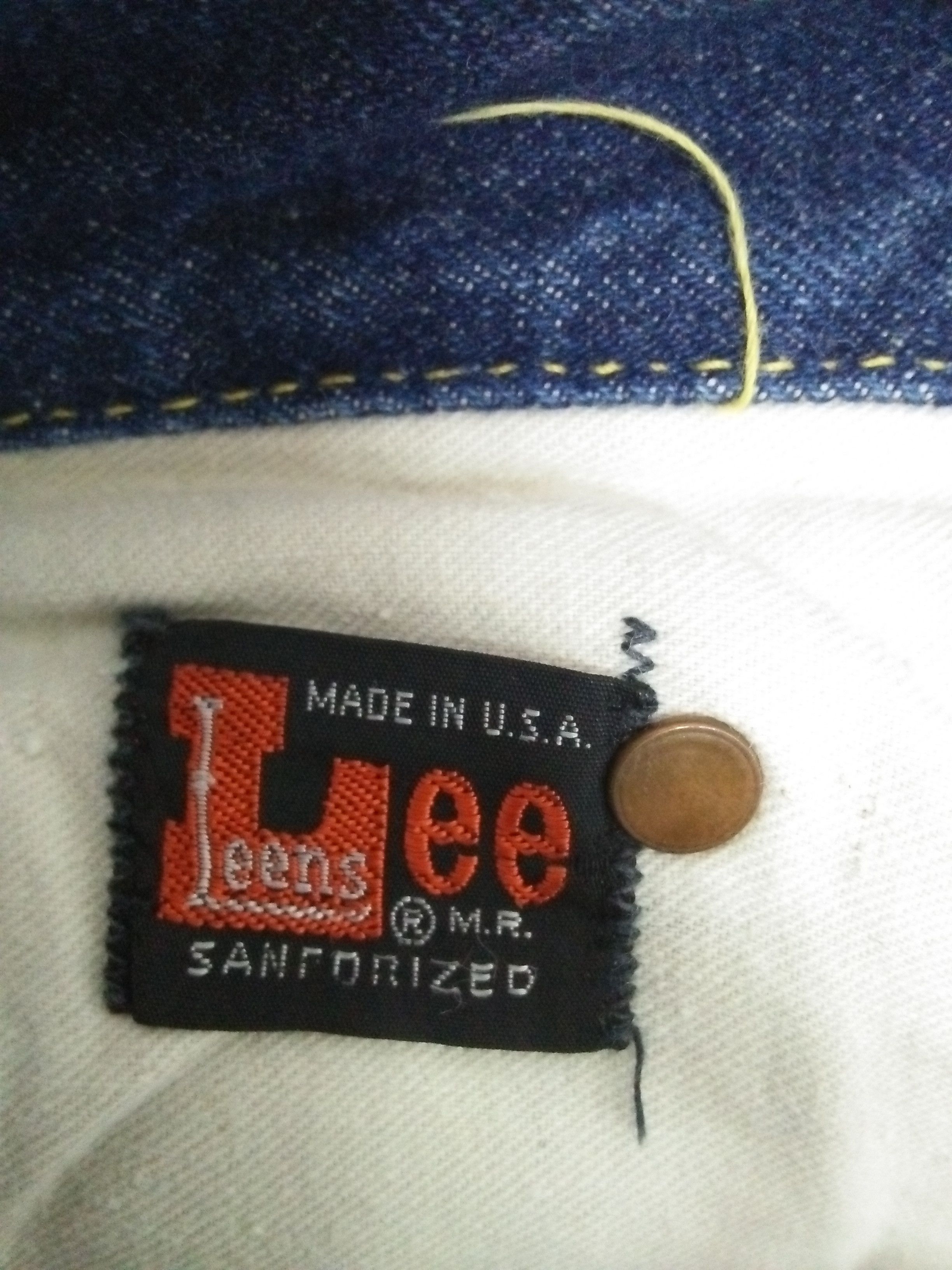 Lee × Vintage VTG 60/70s LEE 'BIG E' DENIM USA JEANS (B32) Size US 30 / EU 46 - 9 Thumbnail