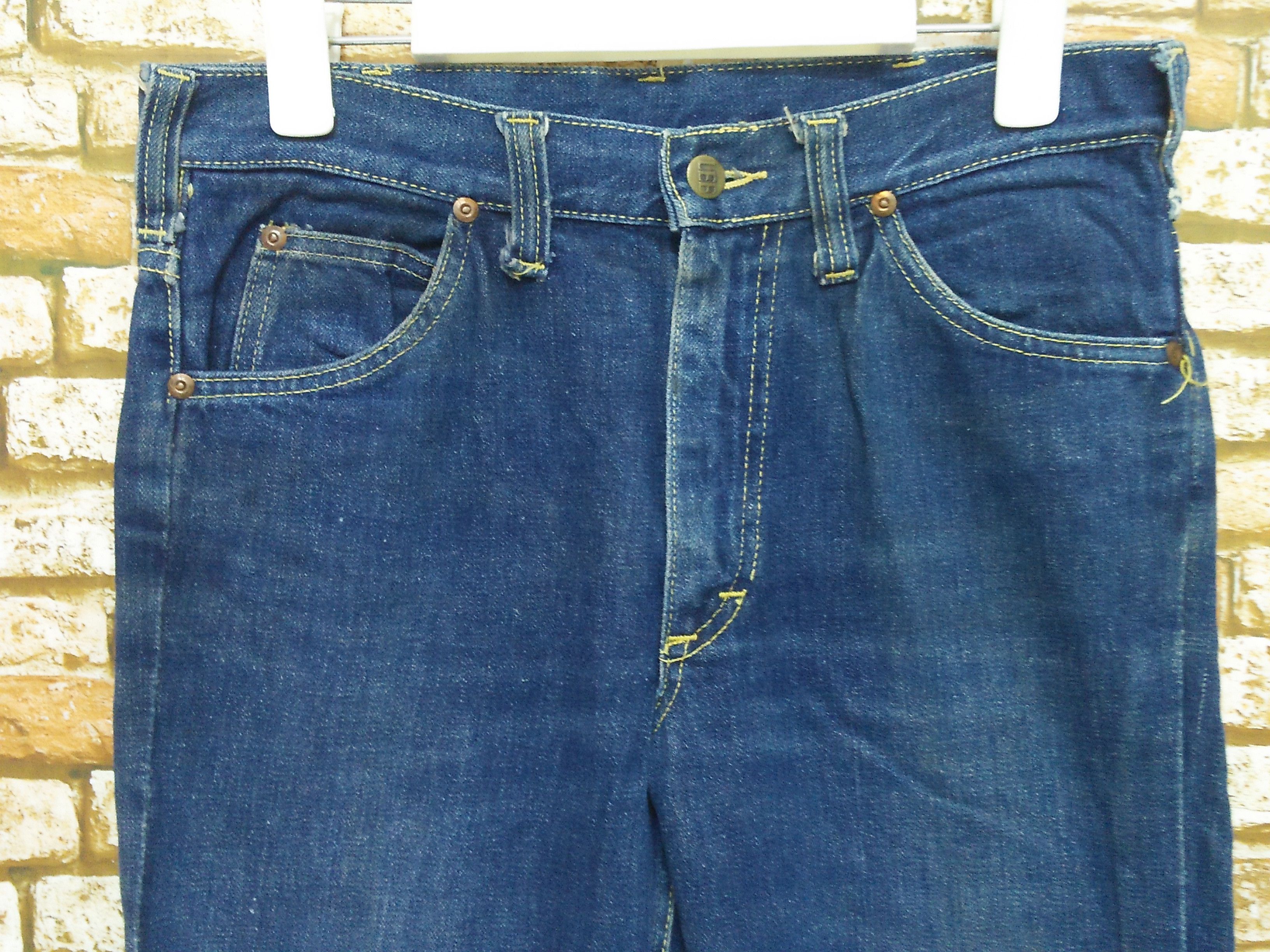 Lee × Vintage VTG 60/70s LEE 'BIG E' DENIM USA JEANS (B32) Size US 30 / EU 46 - 3 Thumbnail