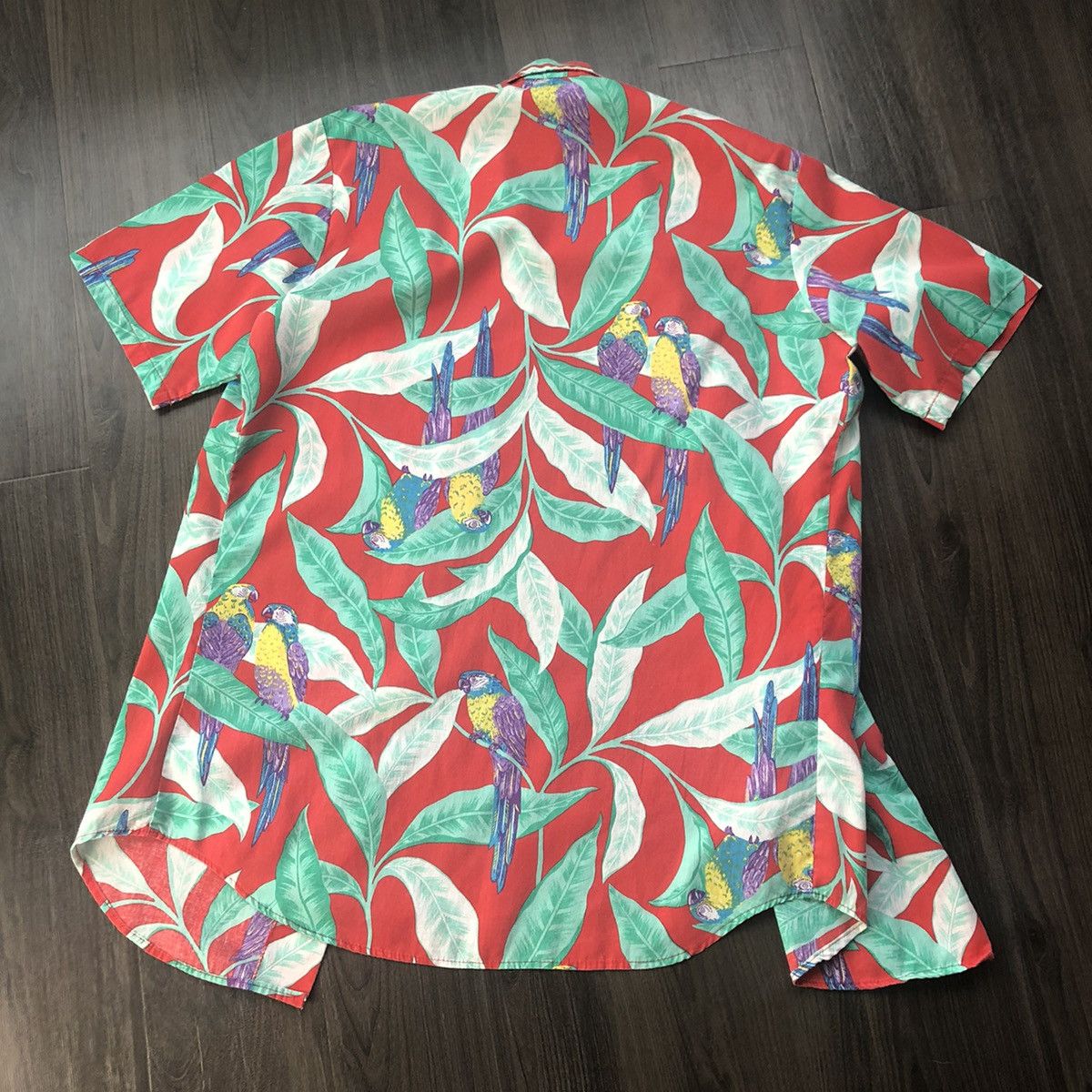 Vintage Hawaiian Tropical Parrots Floral Shirt Size US L / EU 52-54 / 3 - 2 Thumbnail