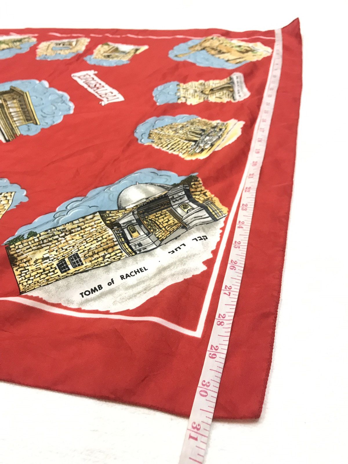 Other × Vintage VINTAGE JERUSALEM ISRAEL 1976 POLYESTER SCARF Size ONE SIZE - 9 Thumbnail