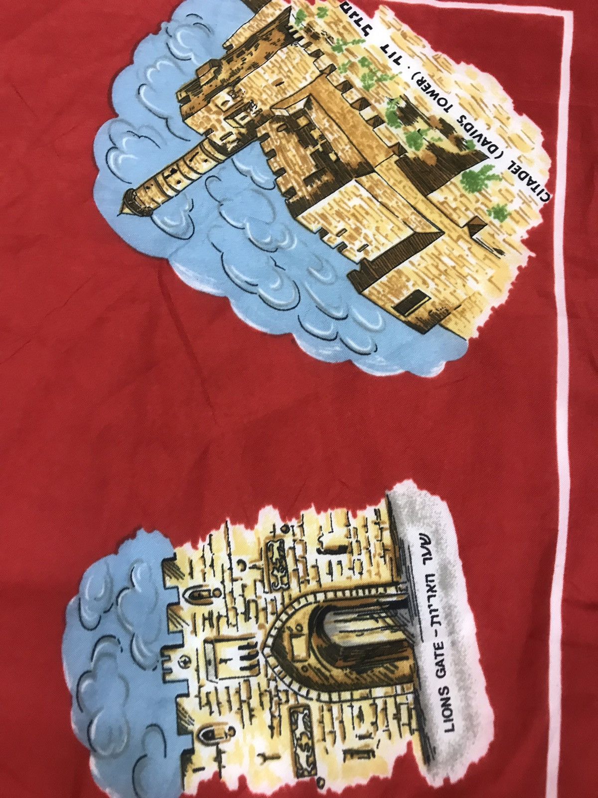 Other × Vintage VINTAGE JERUSALEM ISRAEL 1976 POLYESTER SCARF Size ONE SIZE - 3 Thumbnail