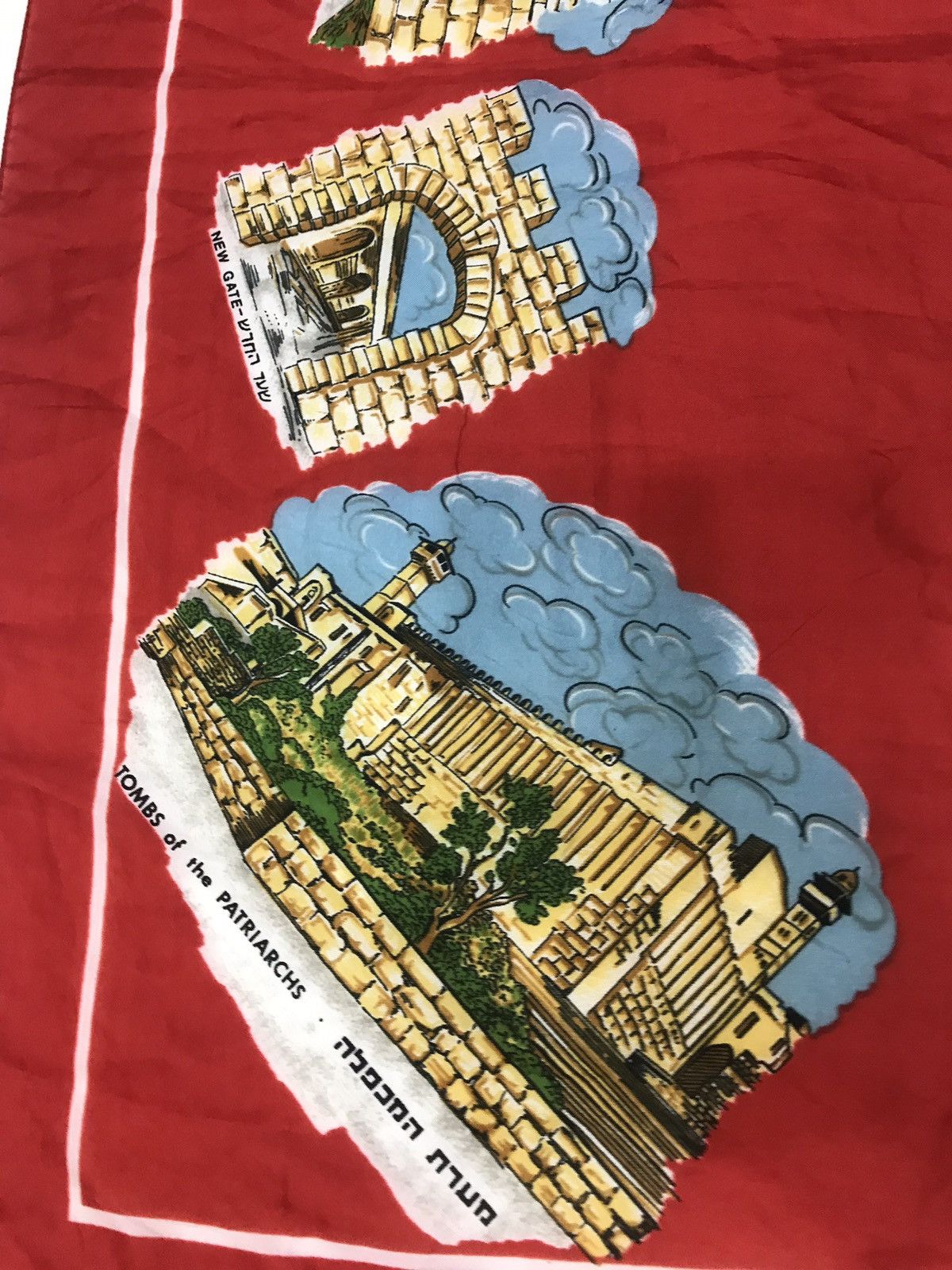 Other × Vintage VINTAGE JERUSALEM ISRAEL 1976 POLYESTER SCARF Size ONE SIZE - 5 Thumbnail