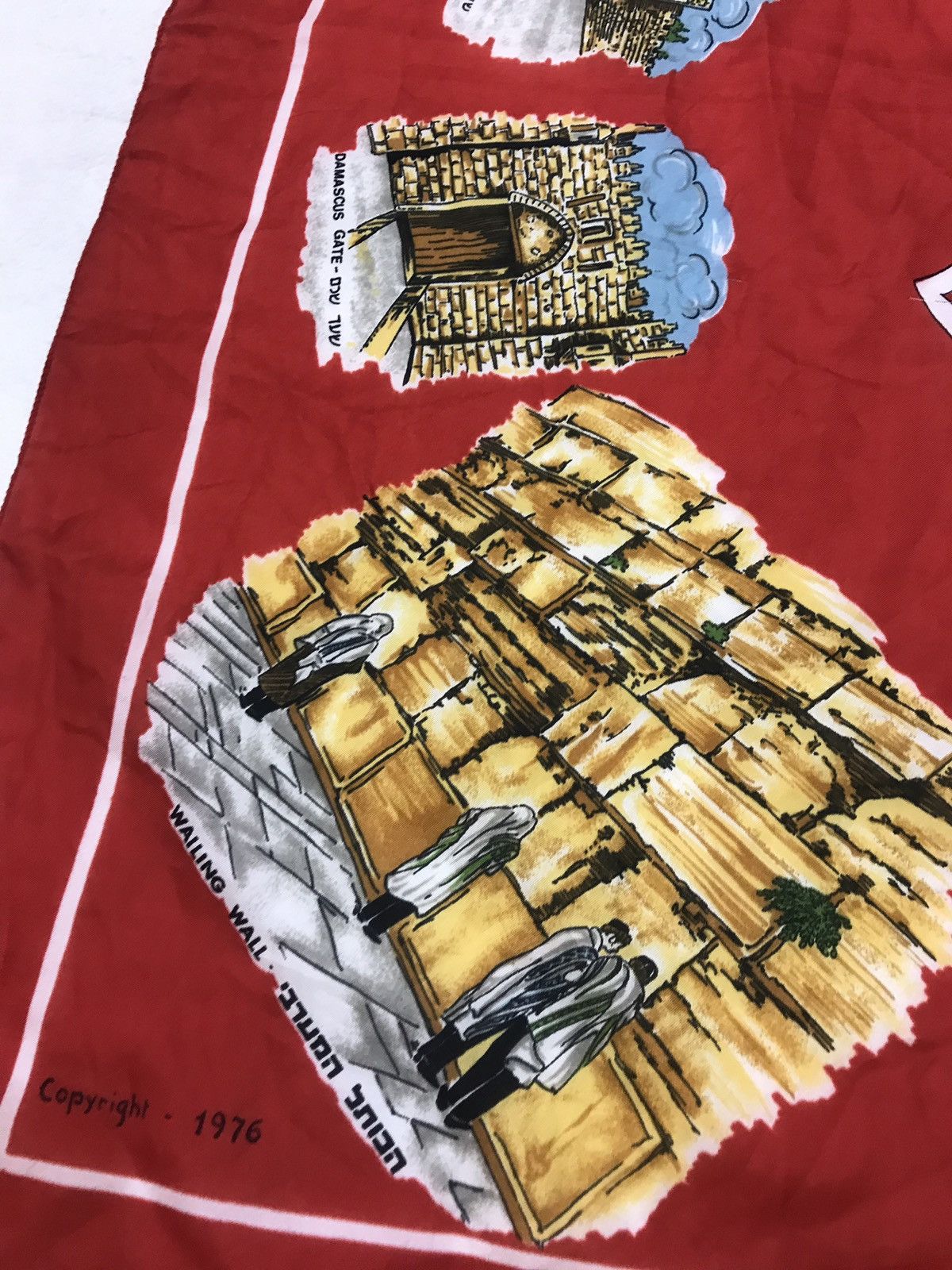 Other × Vintage VINTAGE JERUSALEM ISRAEL 1976 POLYESTER SCARF Size ONE SIZE - 4 Thumbnail