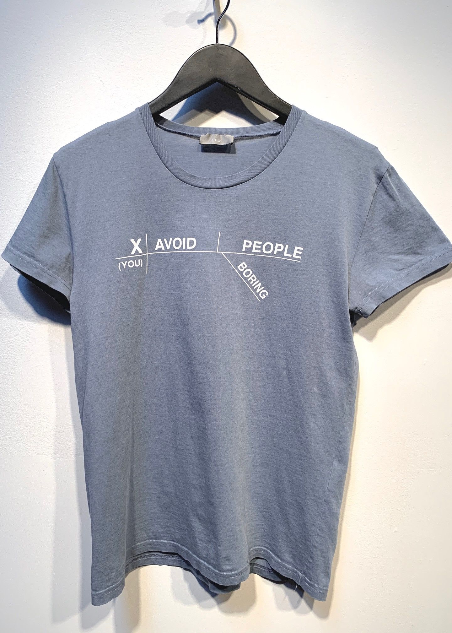 トップス 10ss diorhomme avoid people tee Dior Dior Homme Light Blue 