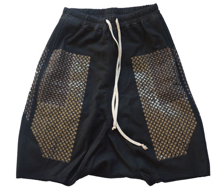 Rick Owens FW15 Sphinx Sequin Pod Shorts | Grailed