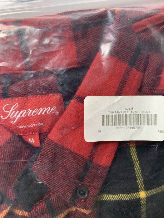 Supreme Tartan L/S Flannel Shirt | Grailed