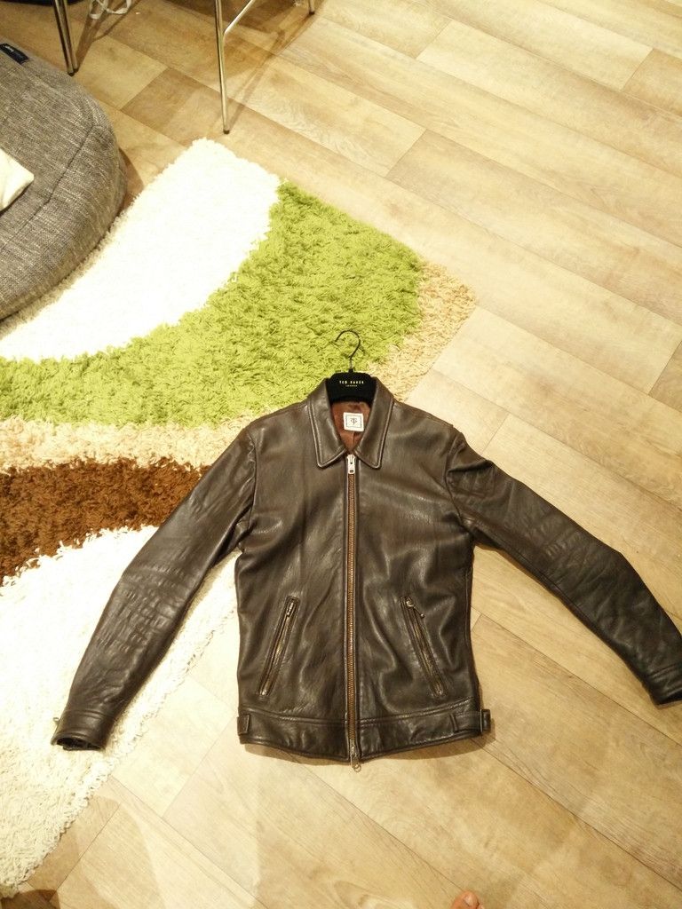 Brown Lamb Collared Moto