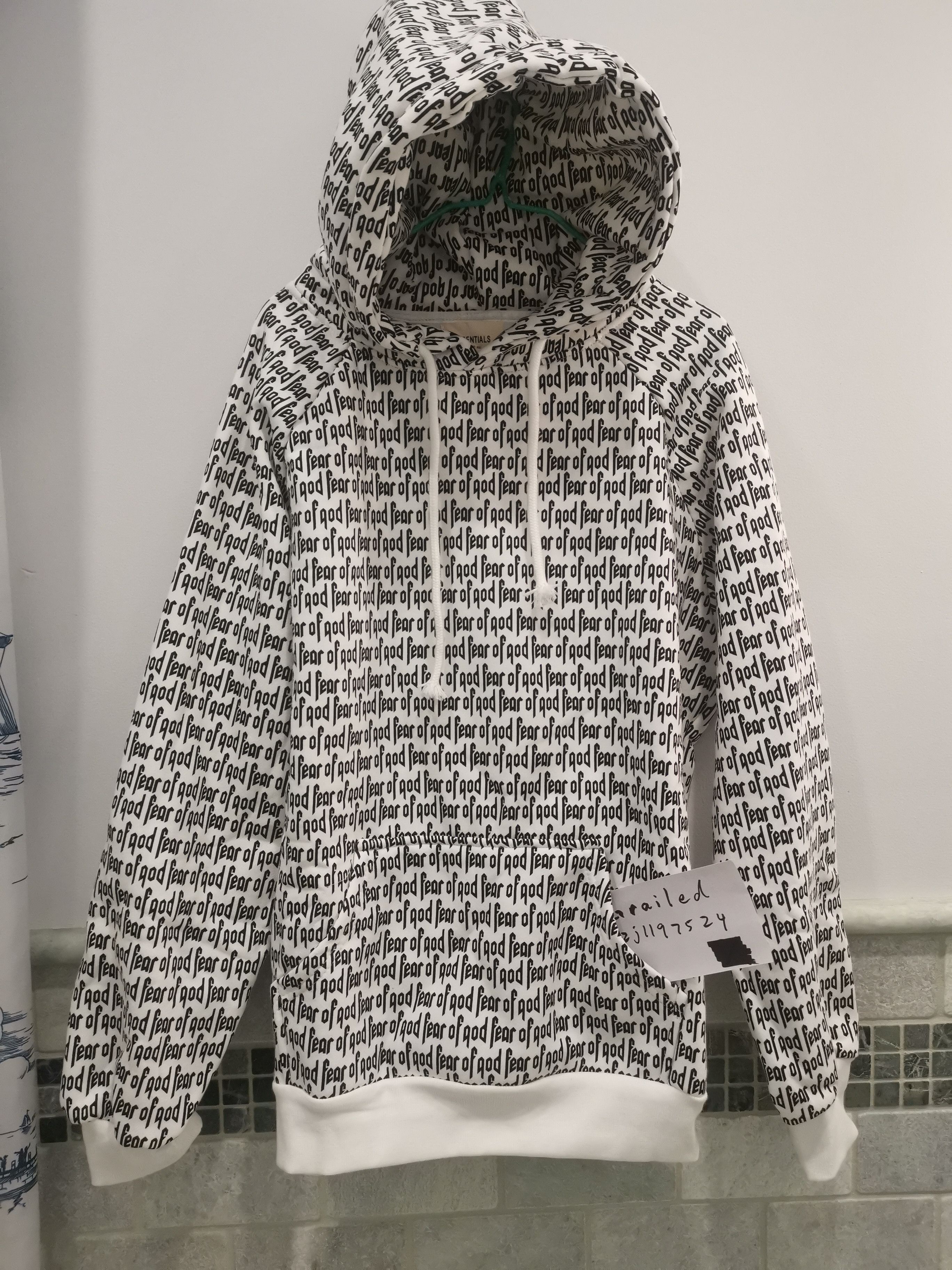 Fear of God Fear of god all over print hoodie Grailed