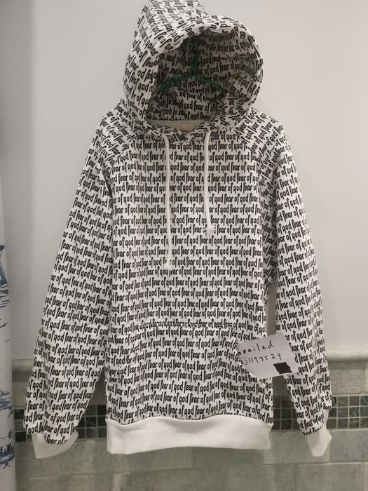 Fear of god store all over hoodie