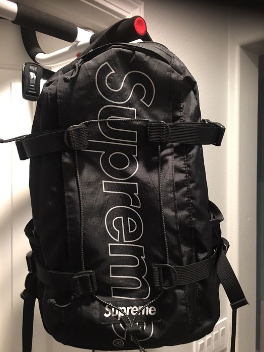 Supreme Vanson Leathers Cordura Mesh Duffle Bag Black - SS22 - US