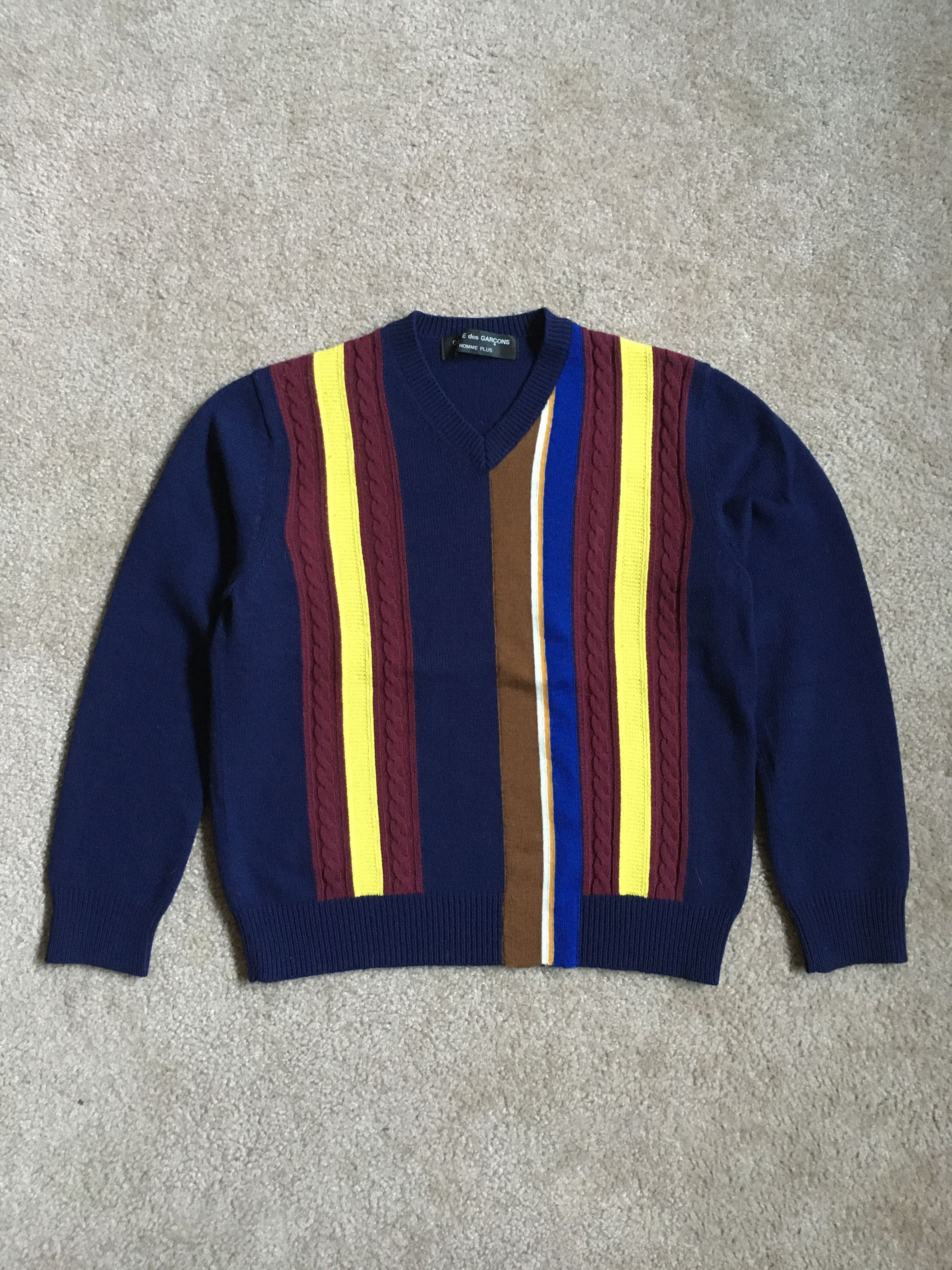 Comme des Garcons AW00 Offset Stripe Sweater | Grailed