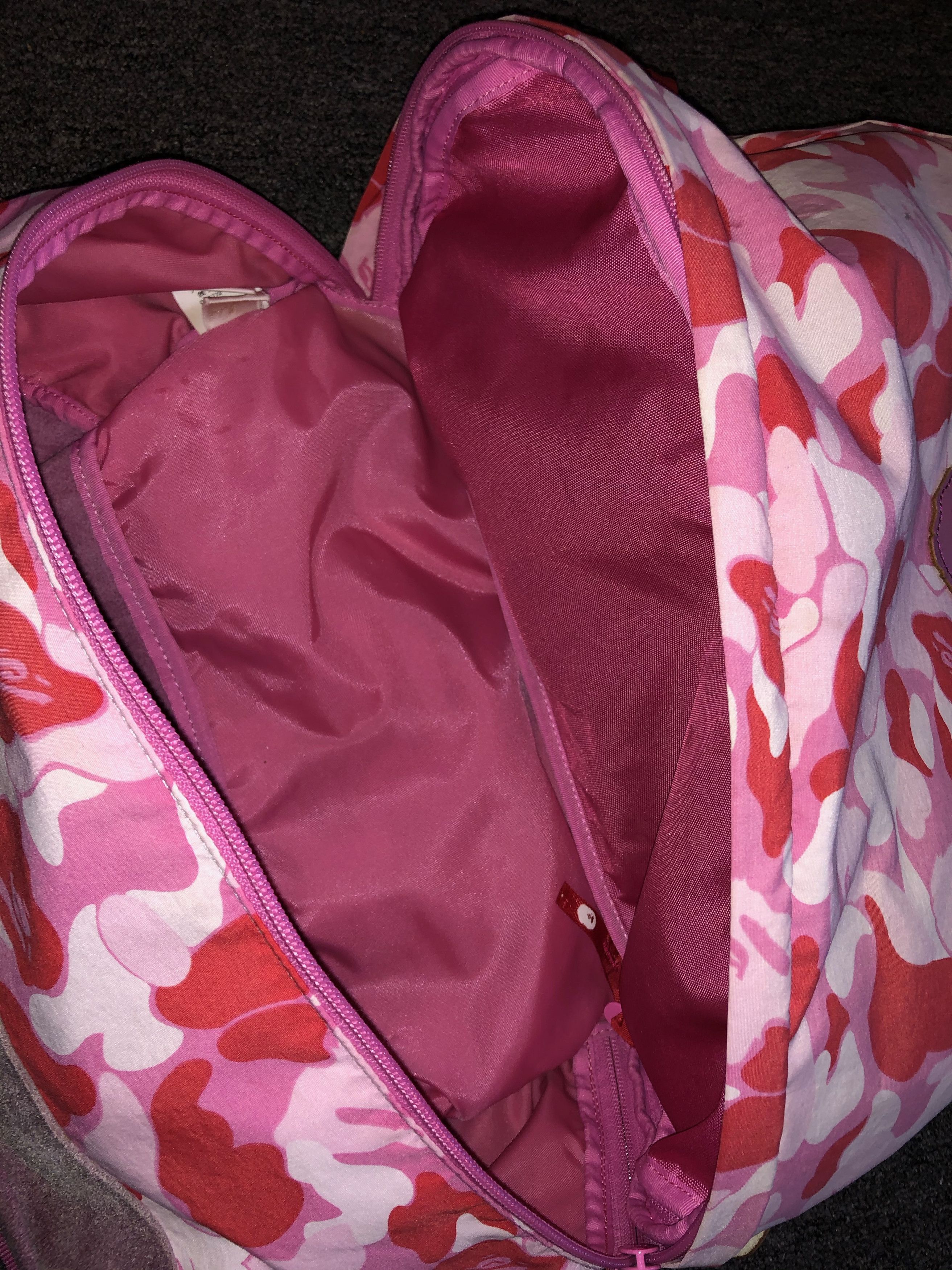 Bape A Bathing Ape Bape Nigo Pink Cloud Camo Unisex Backpack Size ONE SIZE - 6 Thumbnail