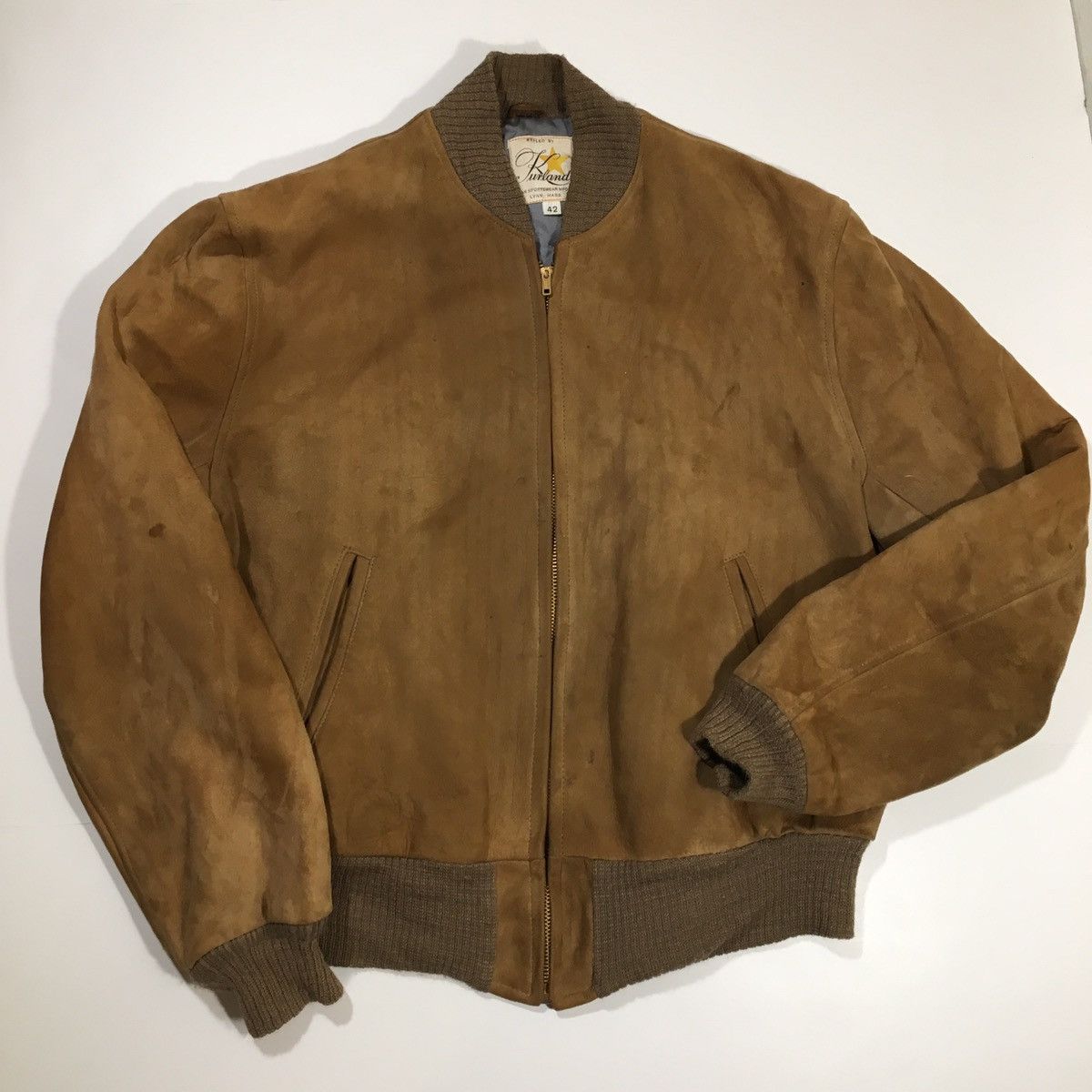 Vintage Vintage Tan Suede Leather Jacket Size US M / EU 48-50 / 2 - 1 Thumbnail