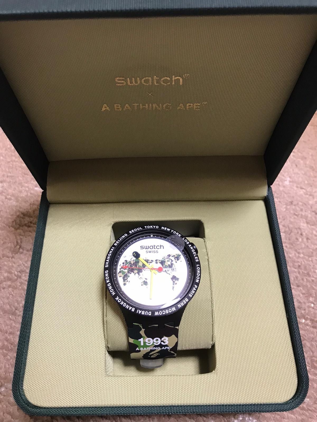 Swatch Bape World Edition Bape X Swatch Big Bold Bape The World